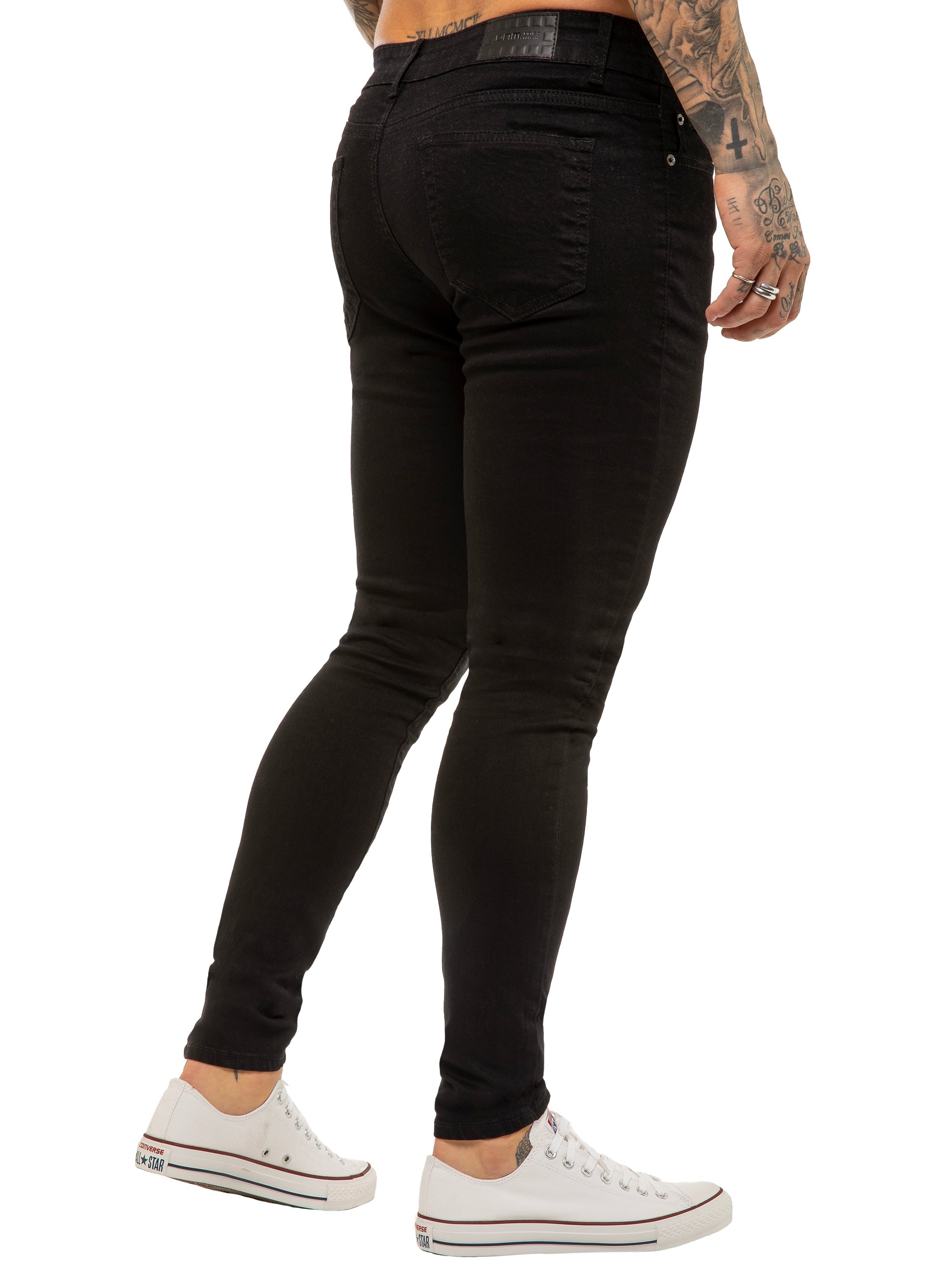 Enzo | Mens Designer Stretch Skinny Fit Jeans