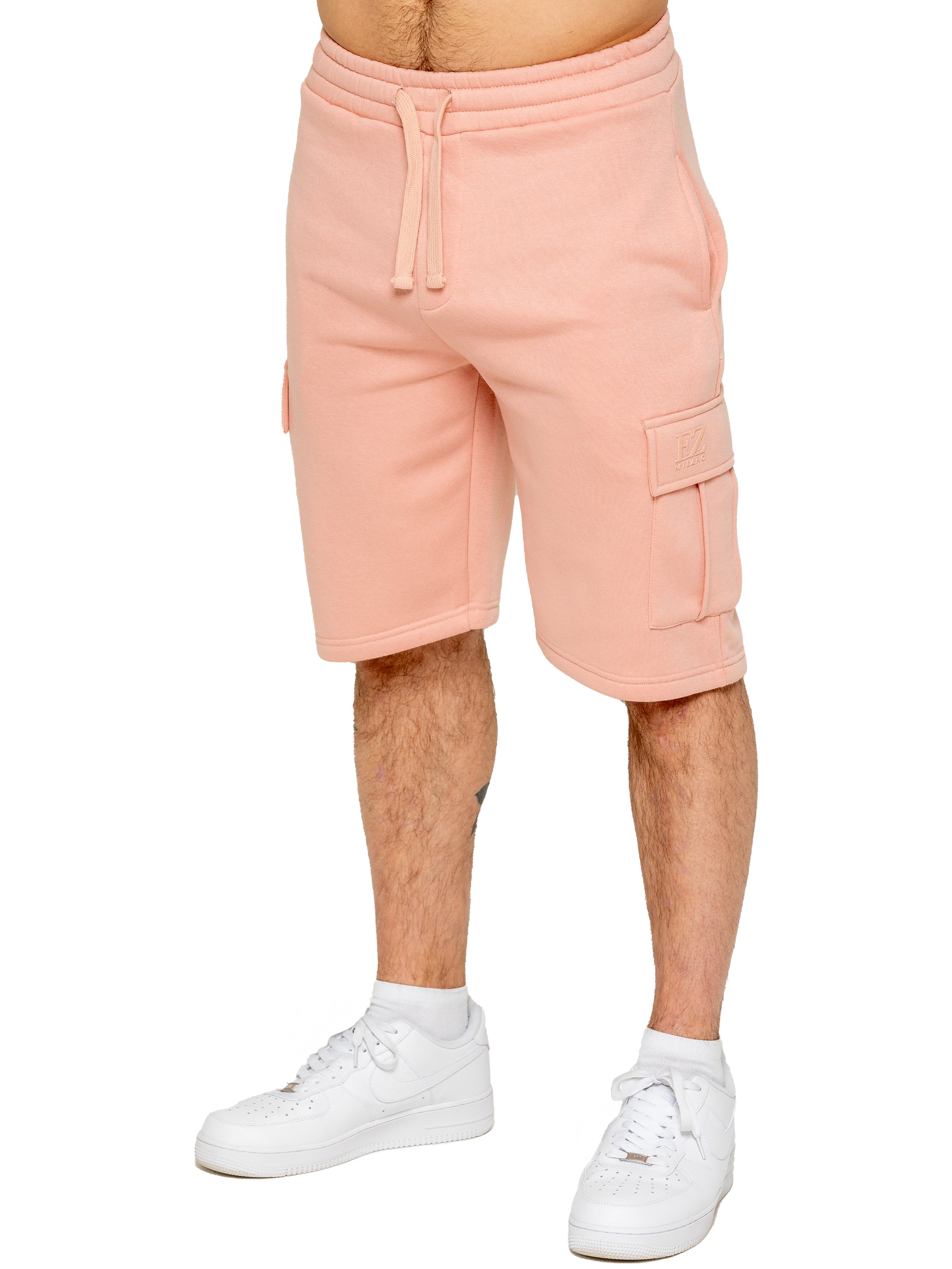 Enzo | Mens Cargo Fleece Shorts