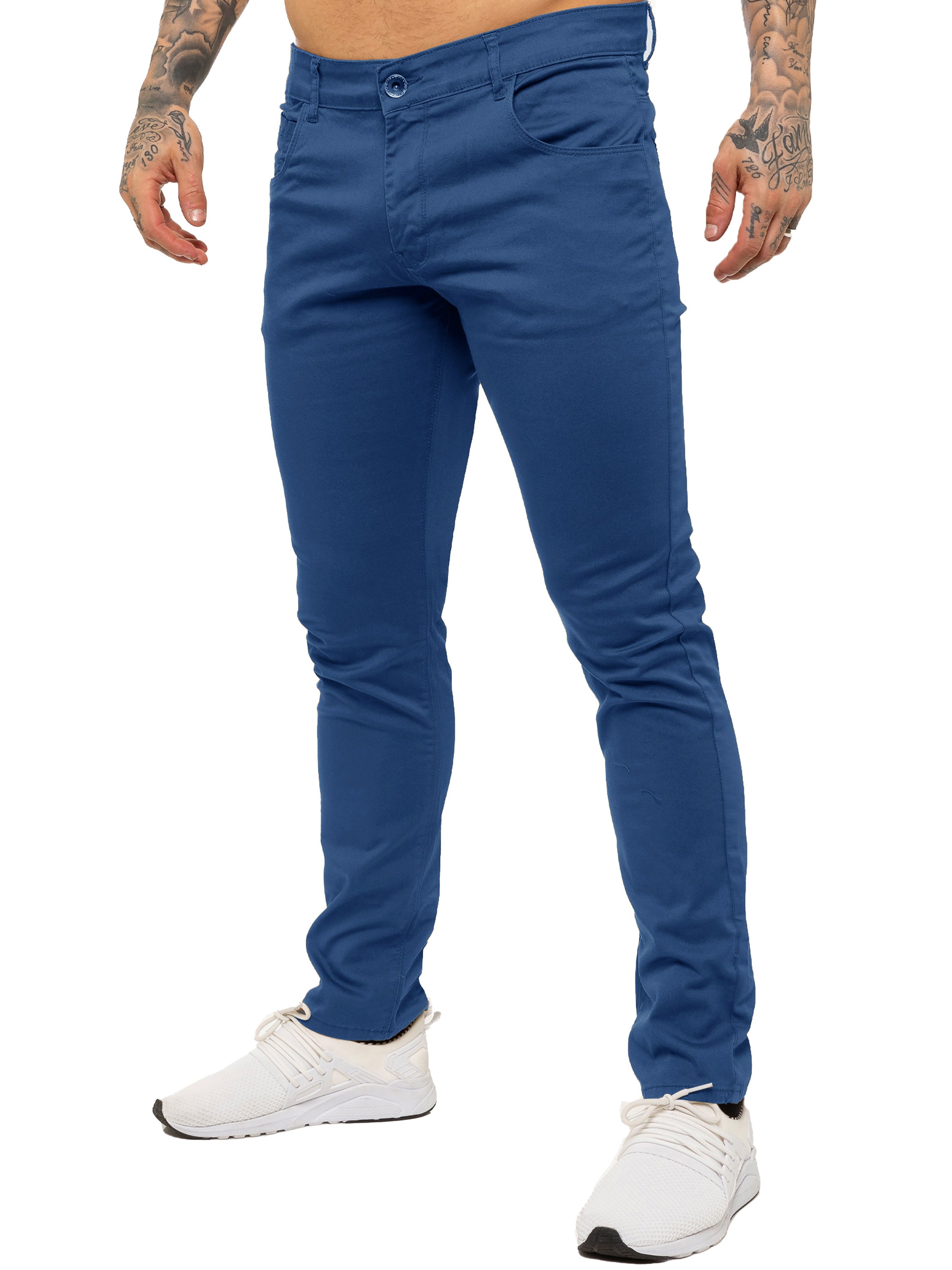 Kruze | Mens Slim Fit Stretch Chinos