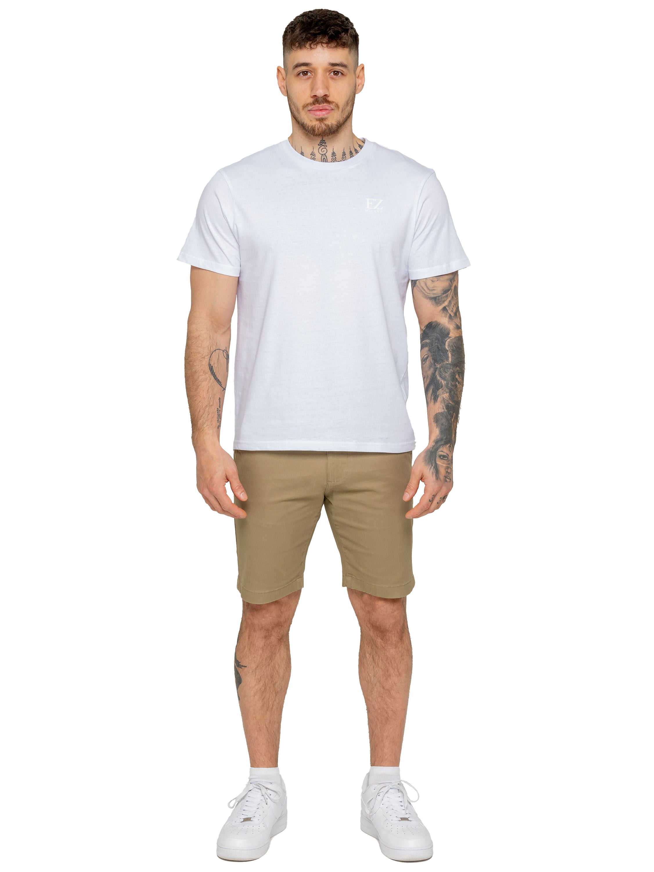 Enzo | Mens Stretch Chino Shorts
