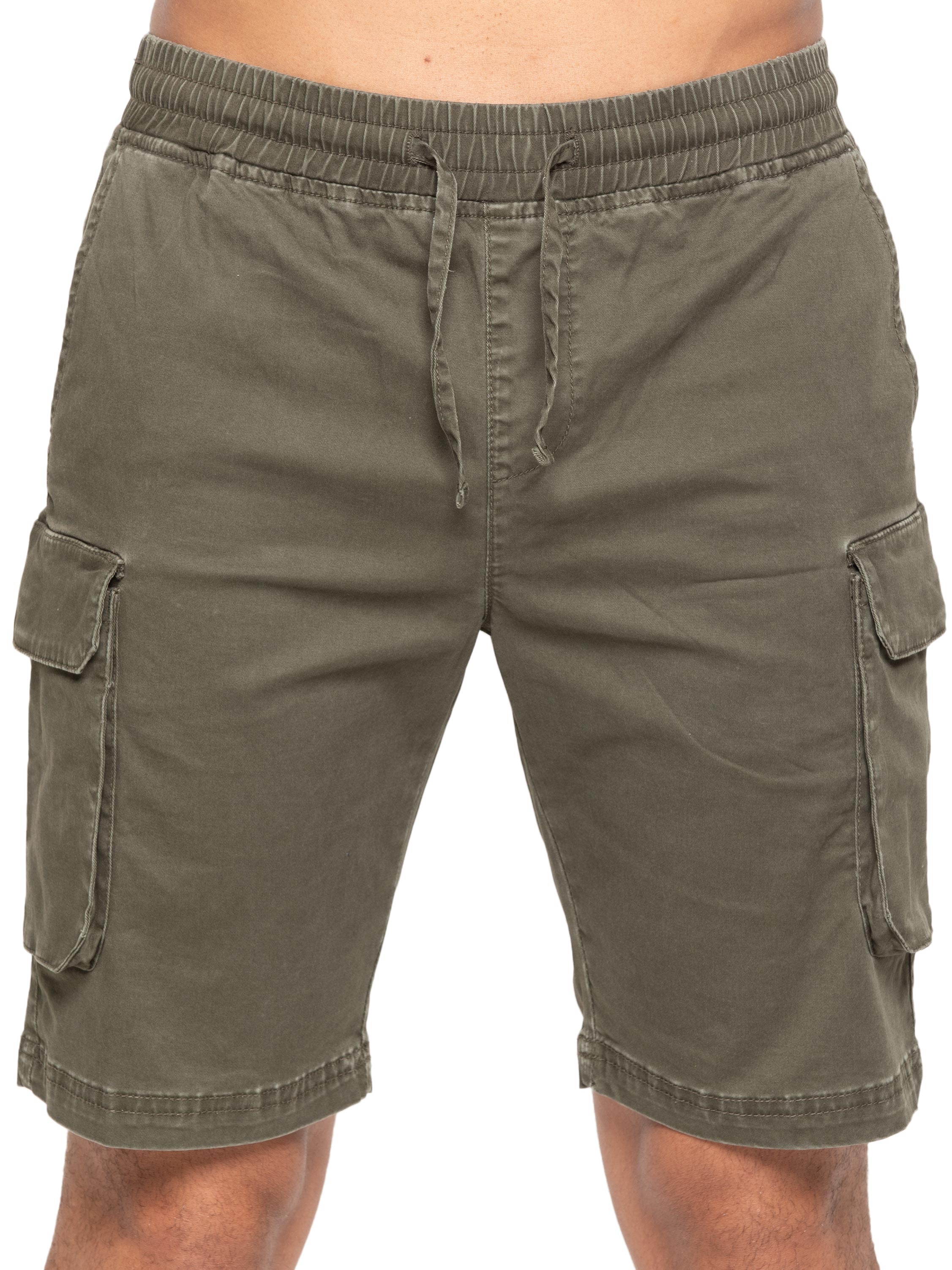 Enzo | Mens Cargo Overshirt Tracksuit With Shorts Set