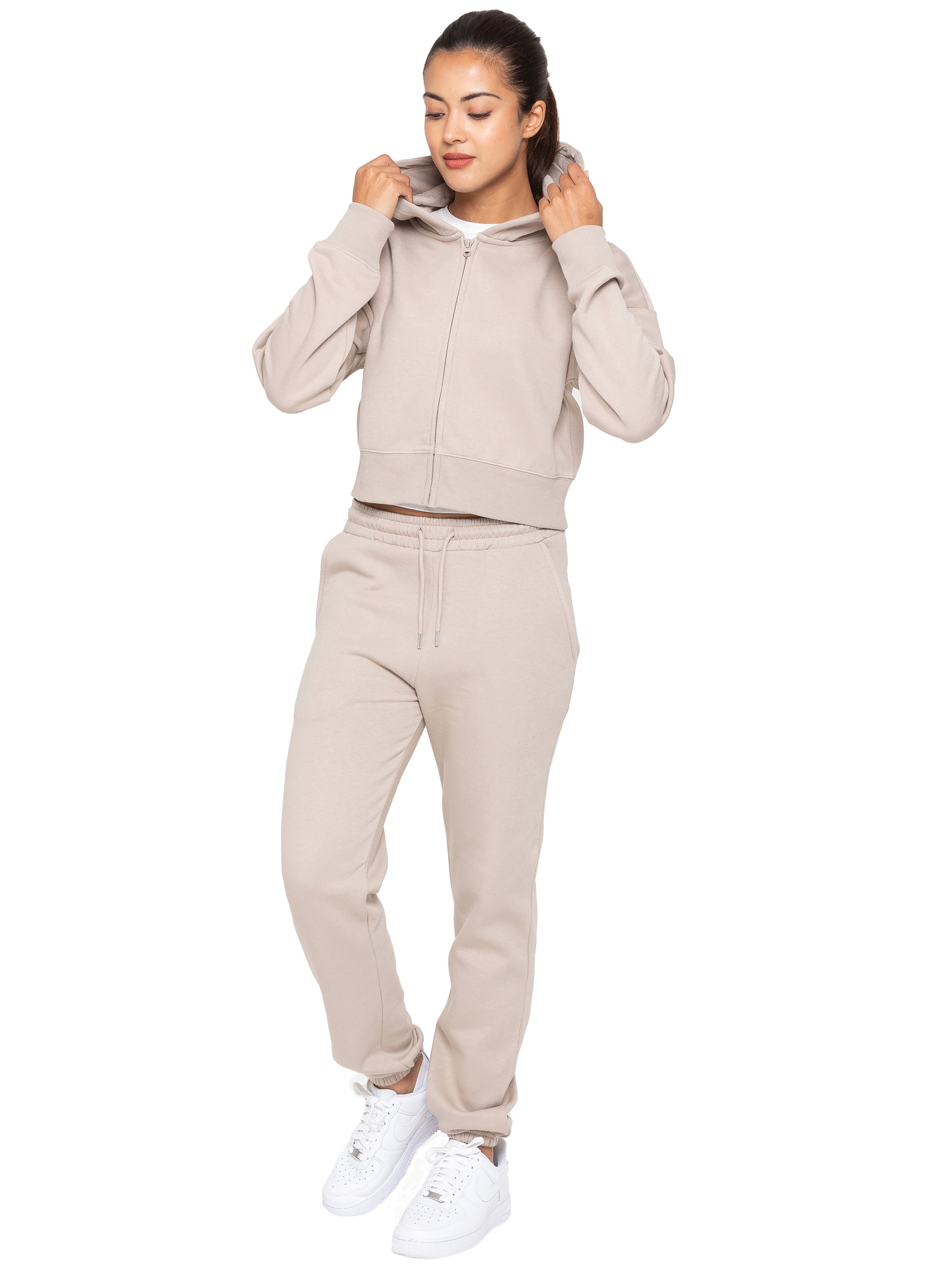 Enzo | Womens Cropped Zipped Hoodie