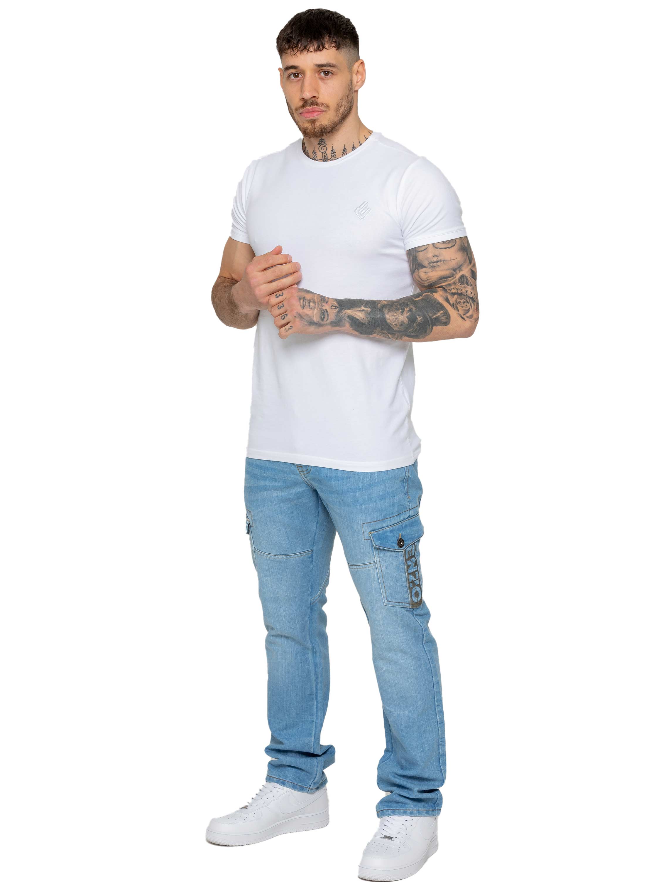 Enzo | Mens Straight Leg Designer Jeans