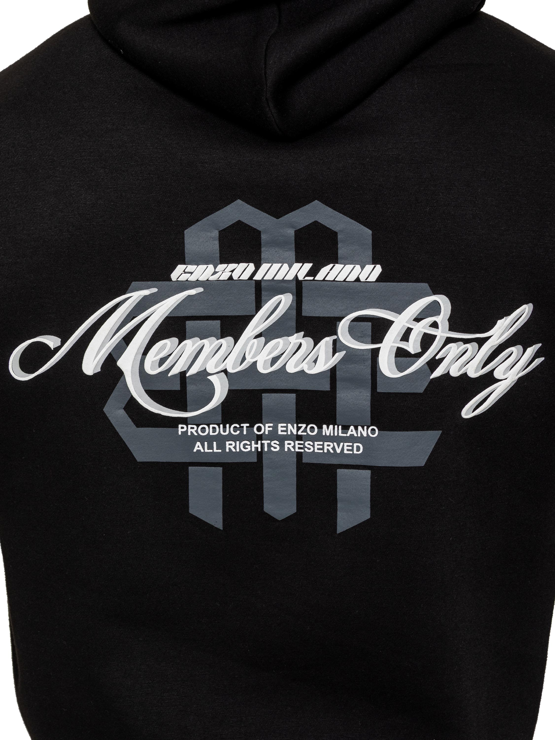 Enzo Milano | Mens Oversized Printed Hoodie