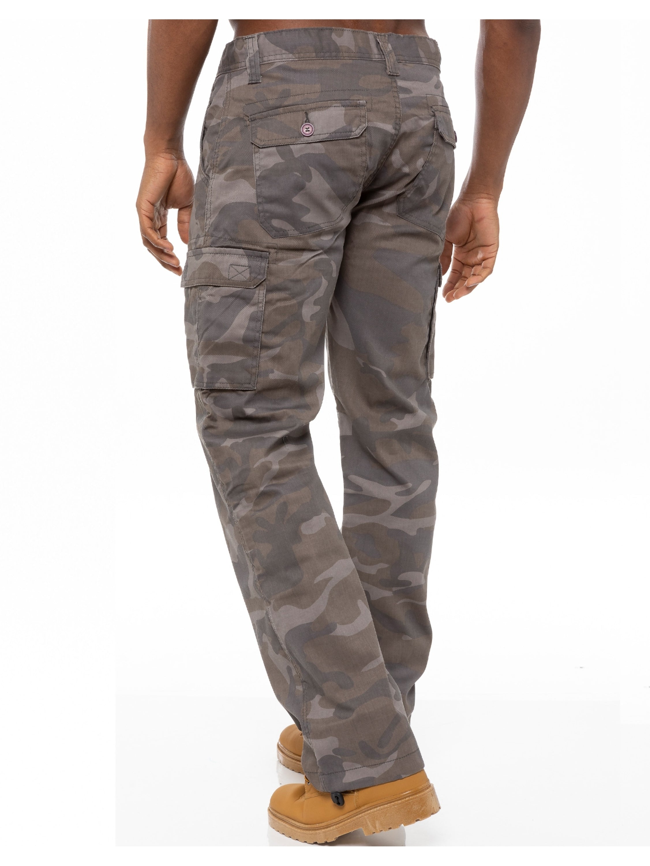 Kruze | Mens Cargo Camo Trousers