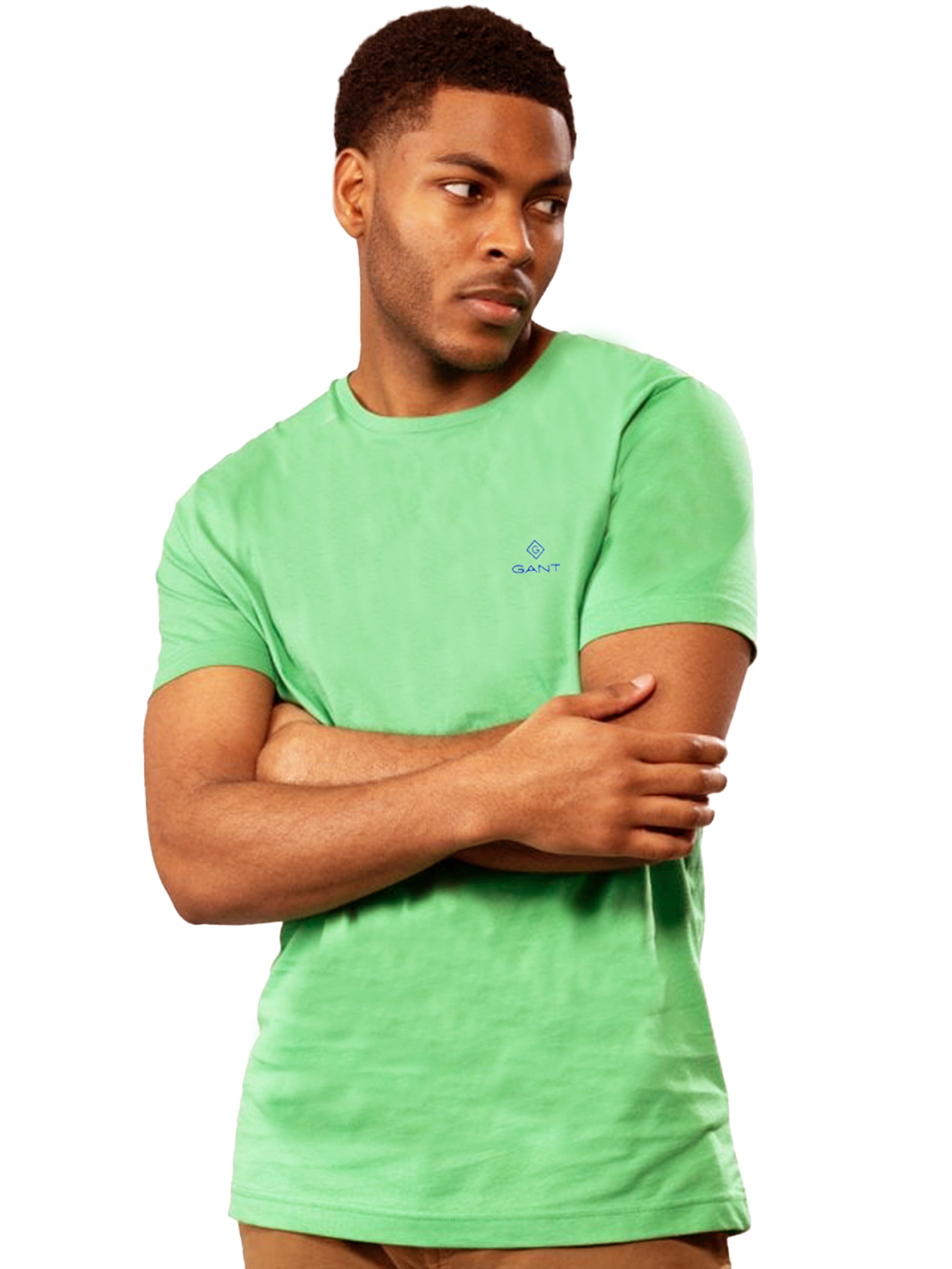 Gant Contrast Logo | Mens Crew Neck T-Shirt