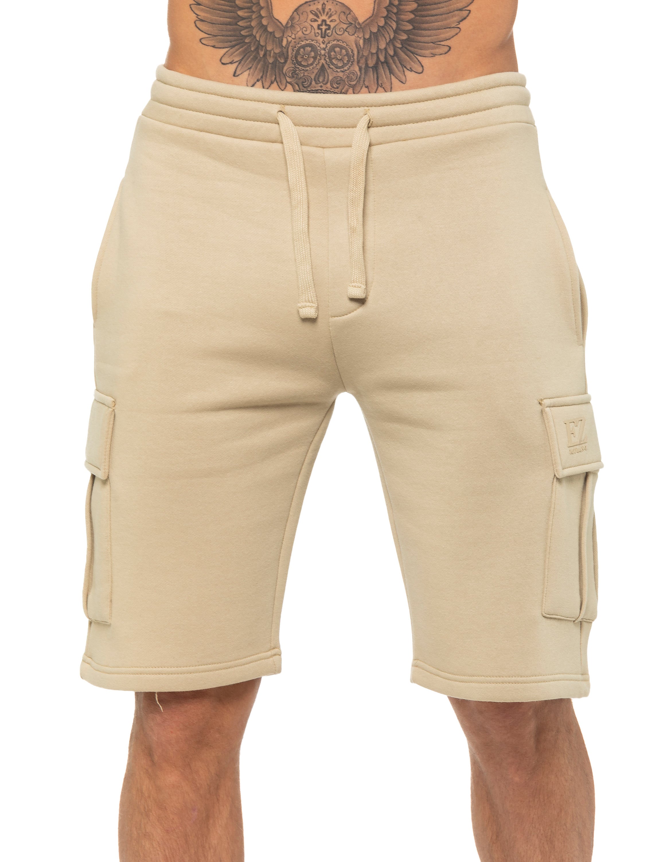 Enzo | Mens Cargo Fleece Shorts