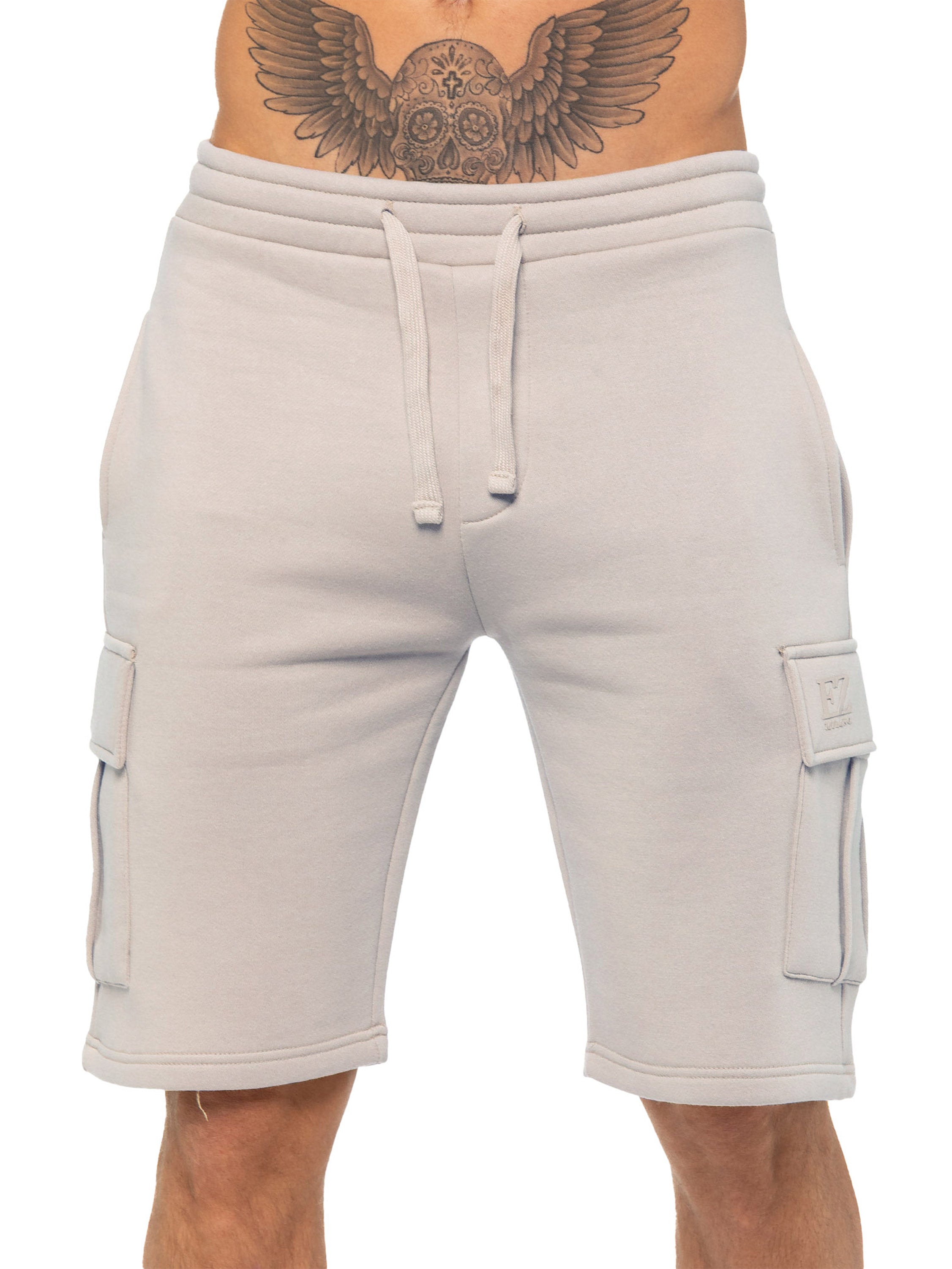 Enzo | Mens Cargo Fleece Shorts