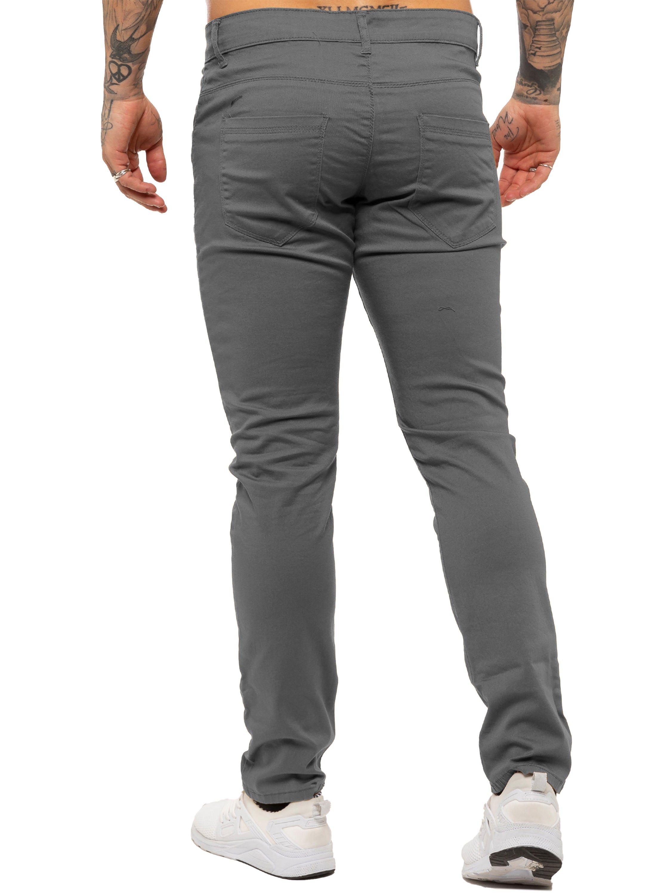 Kruze | Mens Slim Fit Stretch Chinos