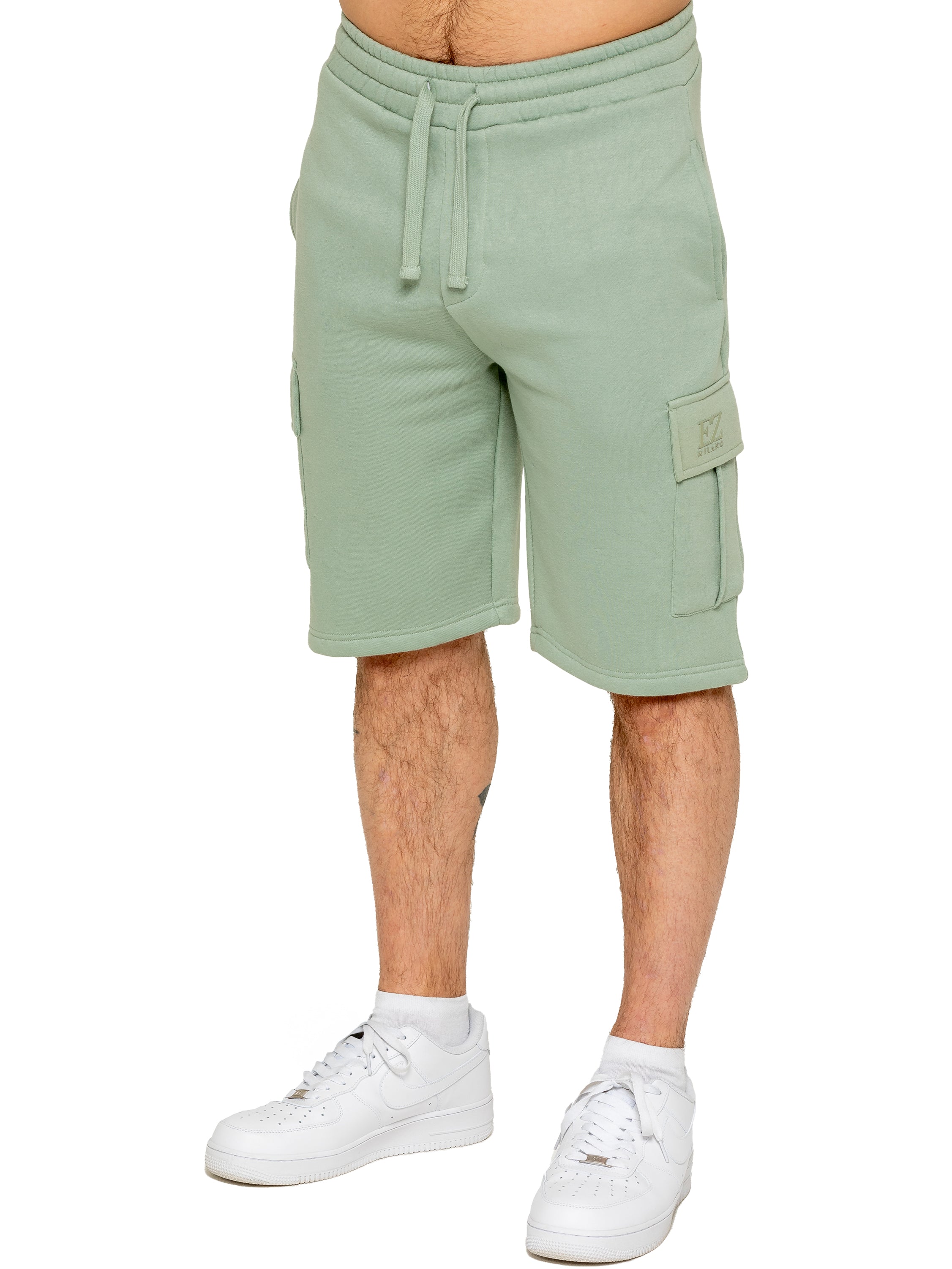 Enzo | Mens Cargo Fleece Shorts