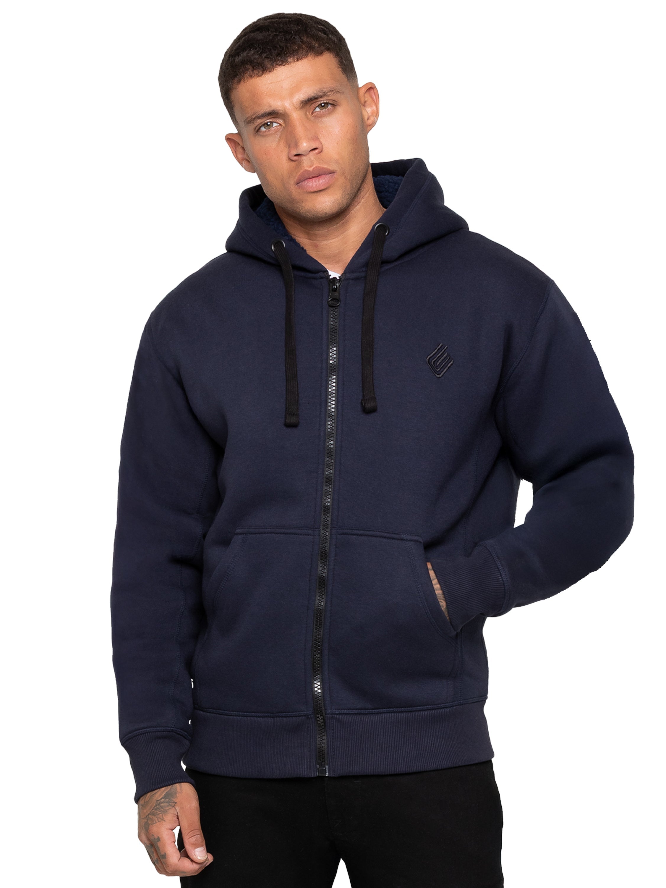 Enzo | Men's Borg Lined Hoodie