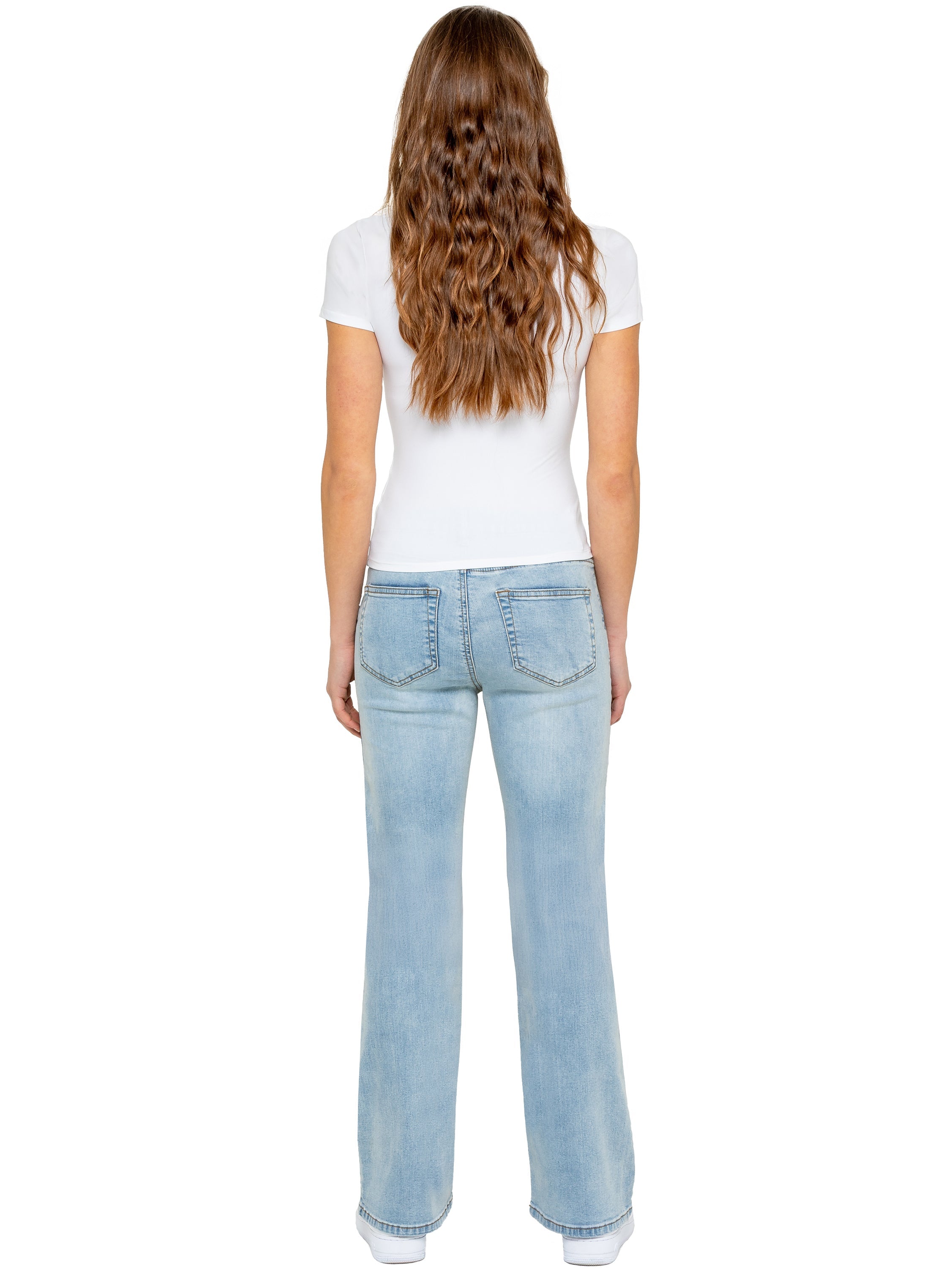 Enzo | Womens Wide Leg Jeans