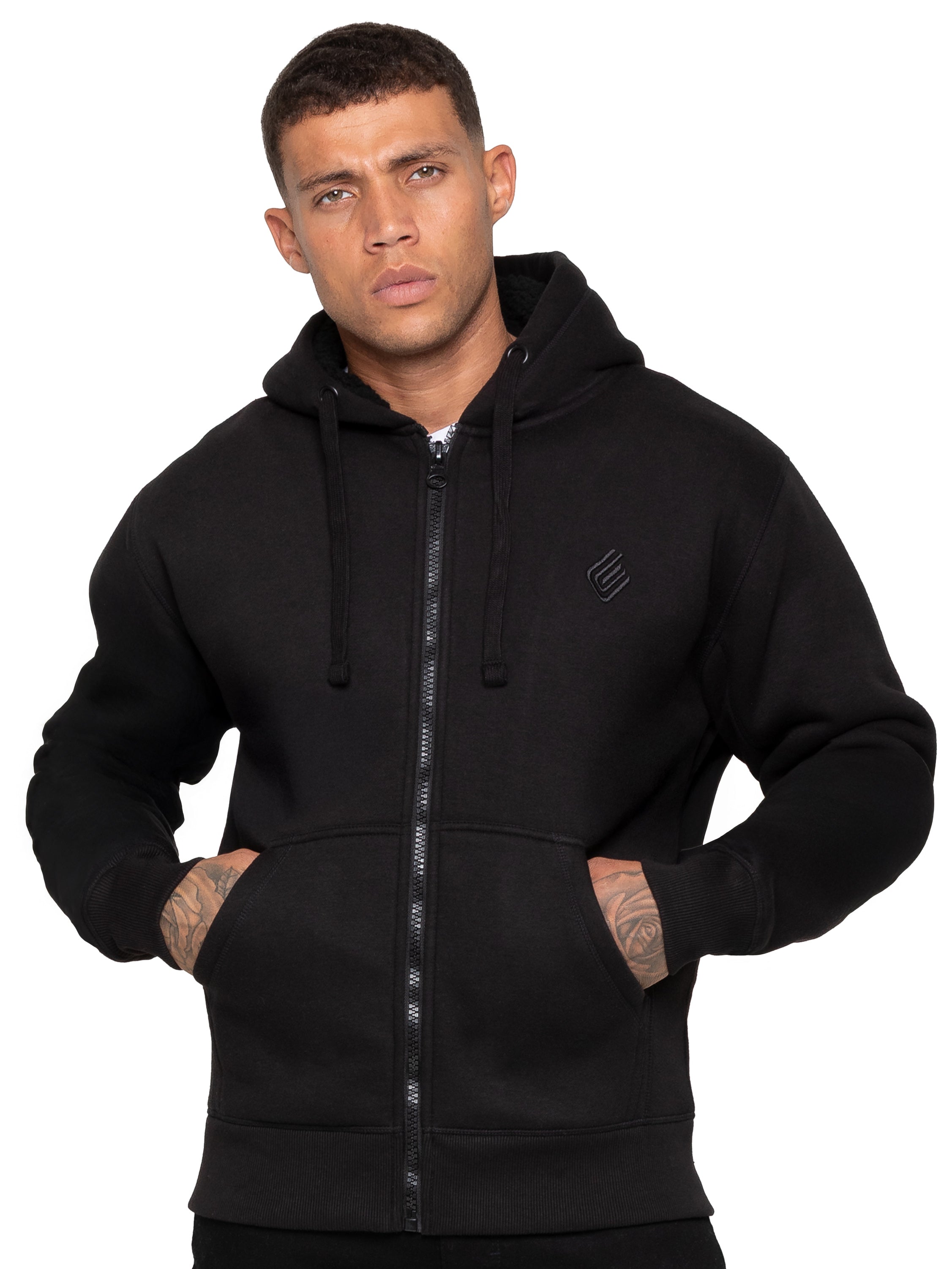 Enzo | Men's Borg Lined Hoodie