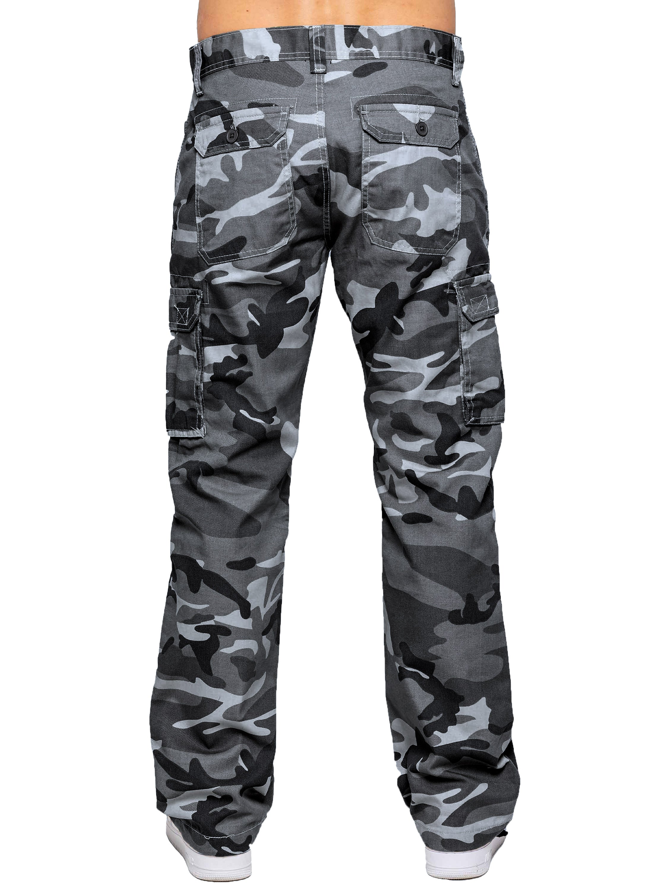 Kruze | Mens Cargo Camo Trousers