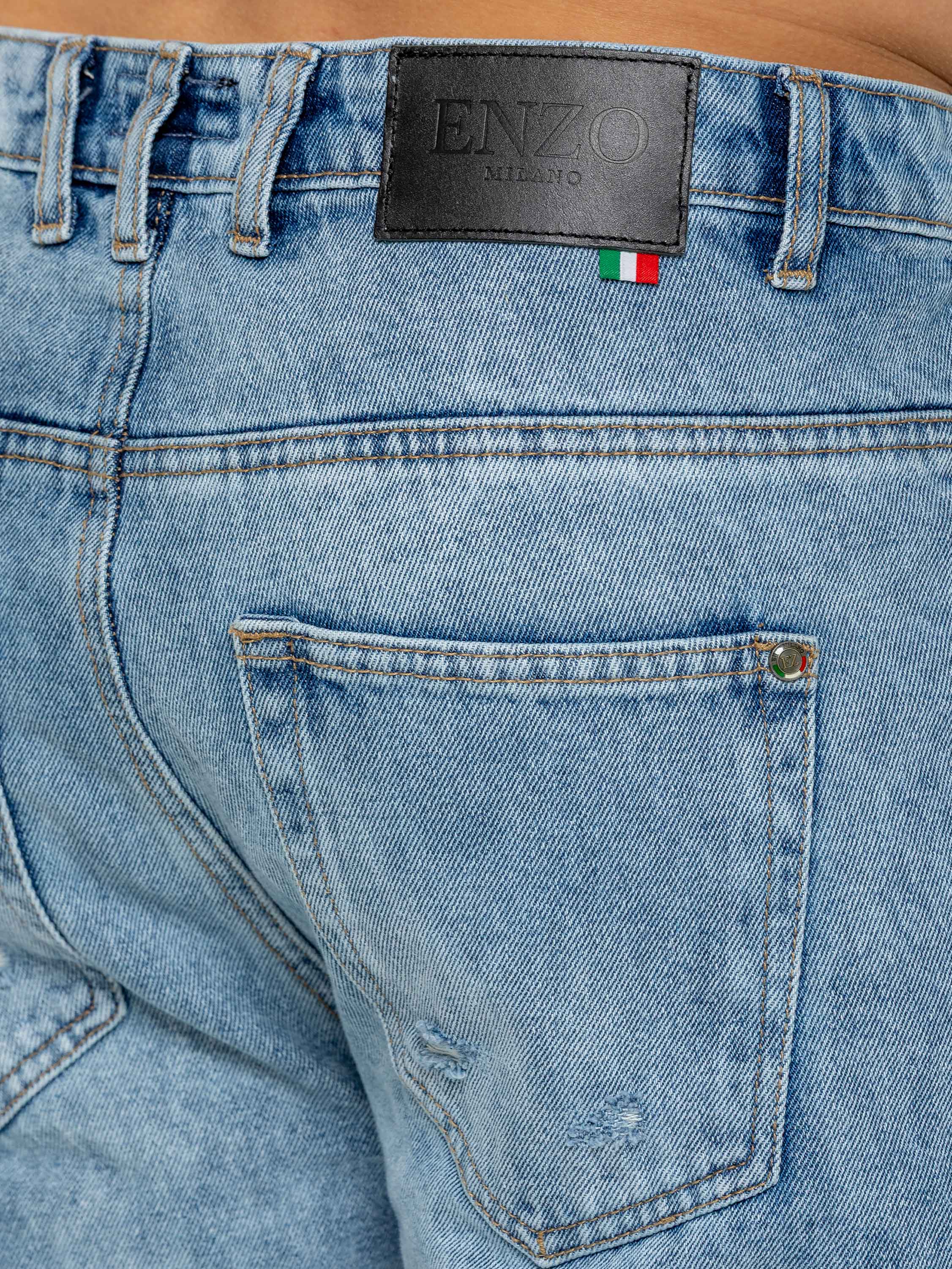 Enzo Milano | Men's Split Hem Jeans