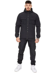 Enzo Milano | Mens Poly Cargo Tracksuit Set
