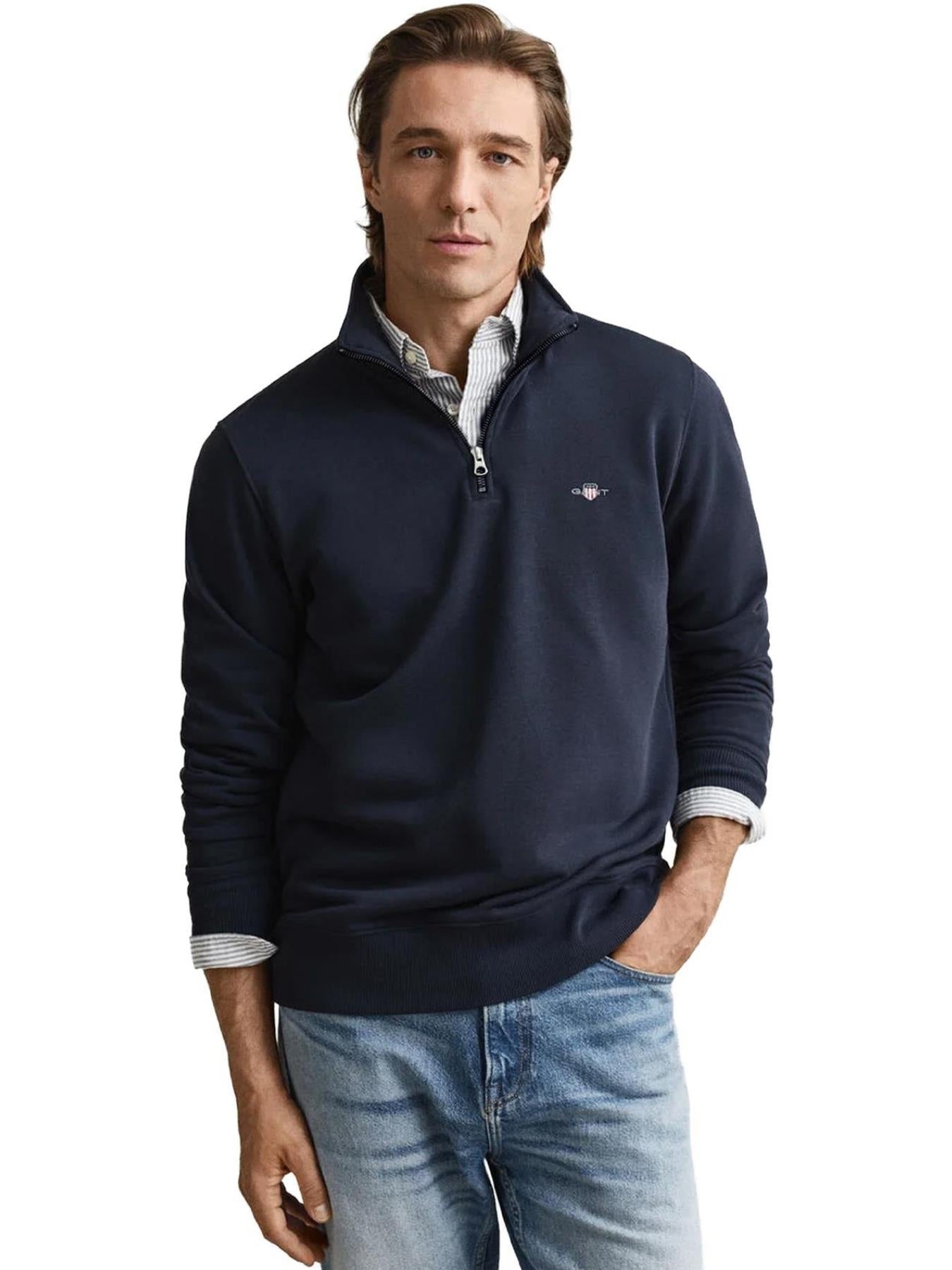 Gant | Mens Archive Shield Half Zip Sweatshirt