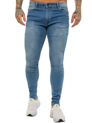 Enzo | Mens Designer Stretch Skinny Fit Jeans