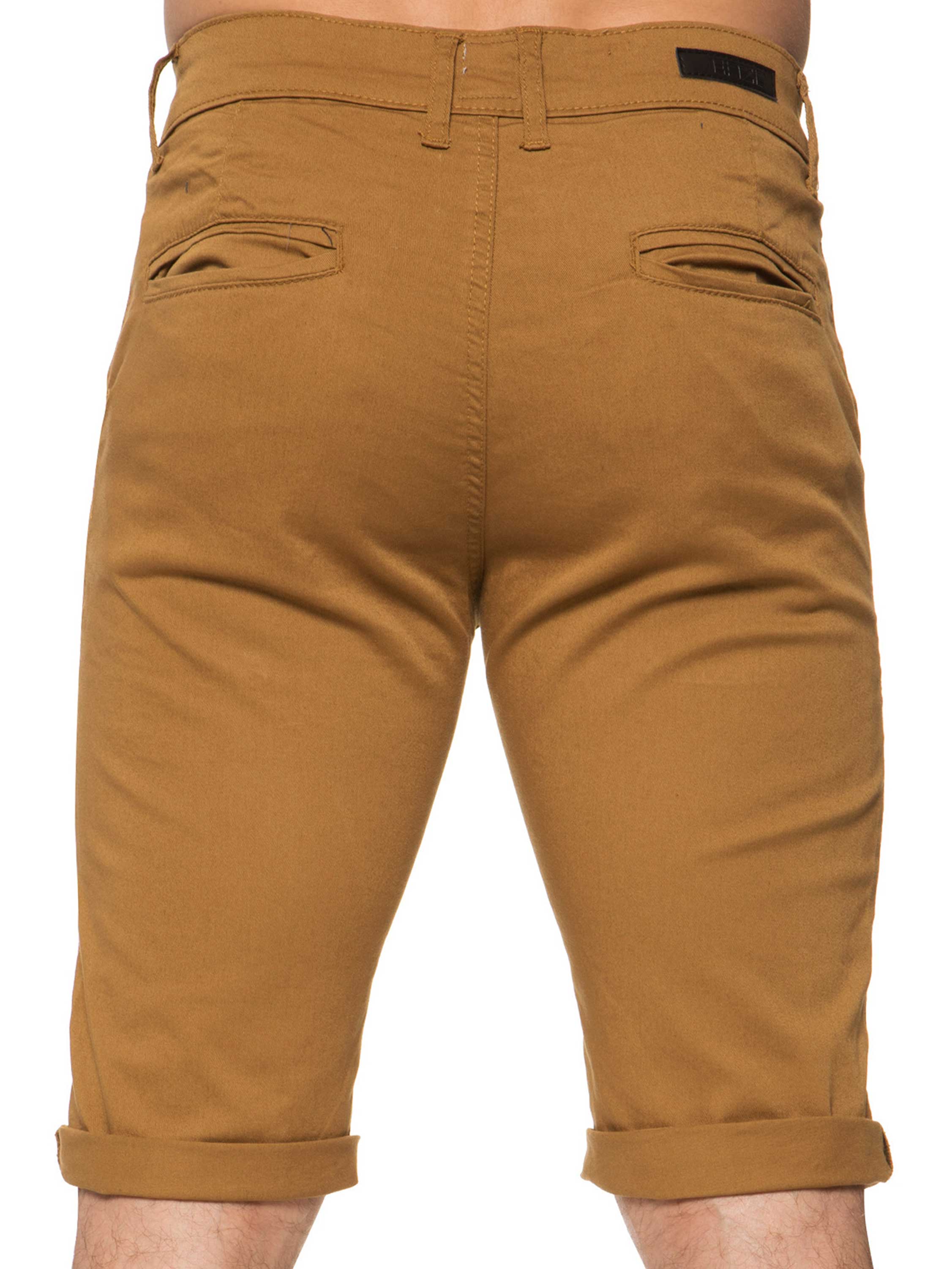Mens Slim Fit Stretch Chino Shorts | Enzo Designer Menswear