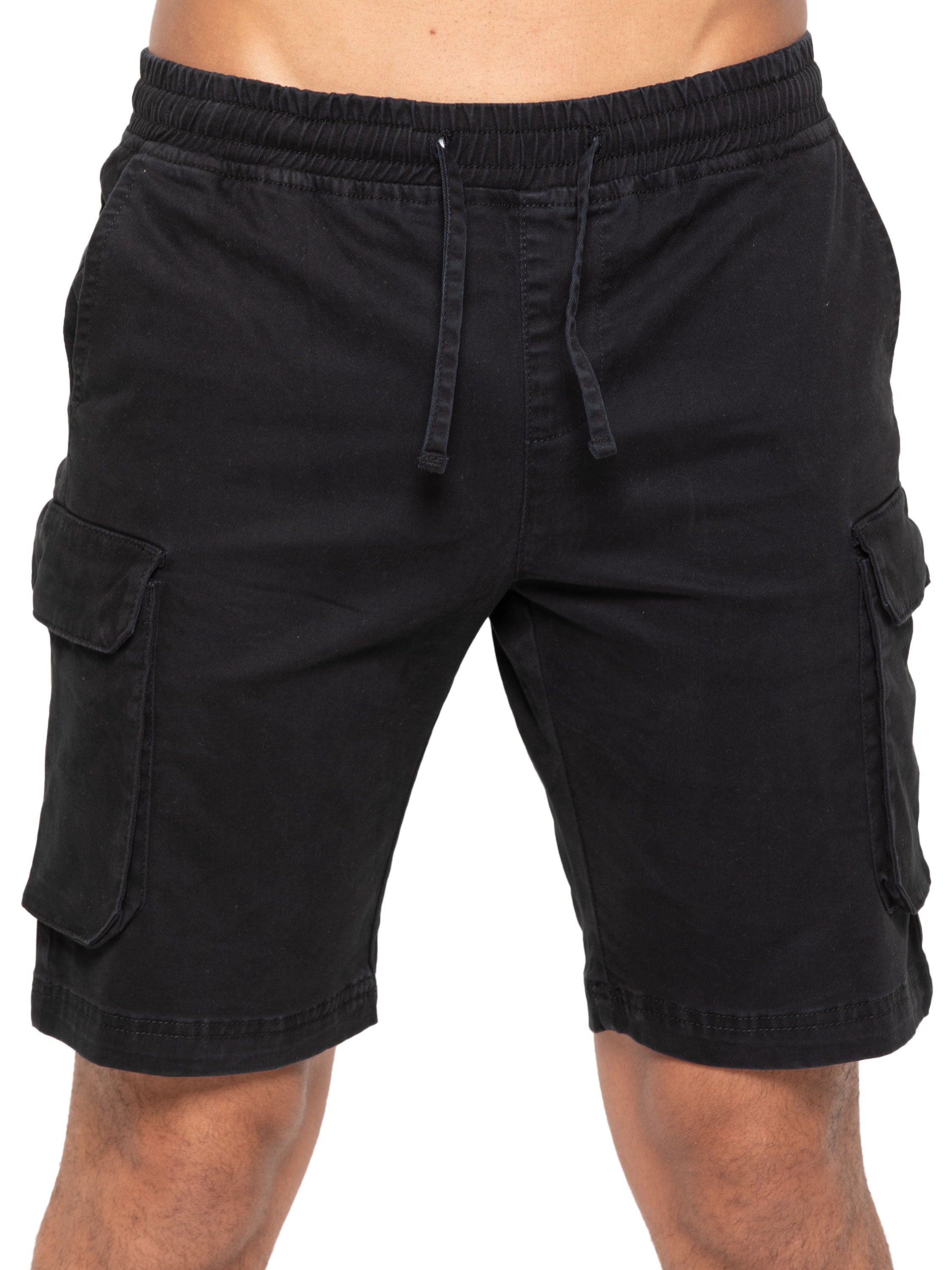 Enzo | Mens Cargo Overshirt Tracksuit With Shorts Set