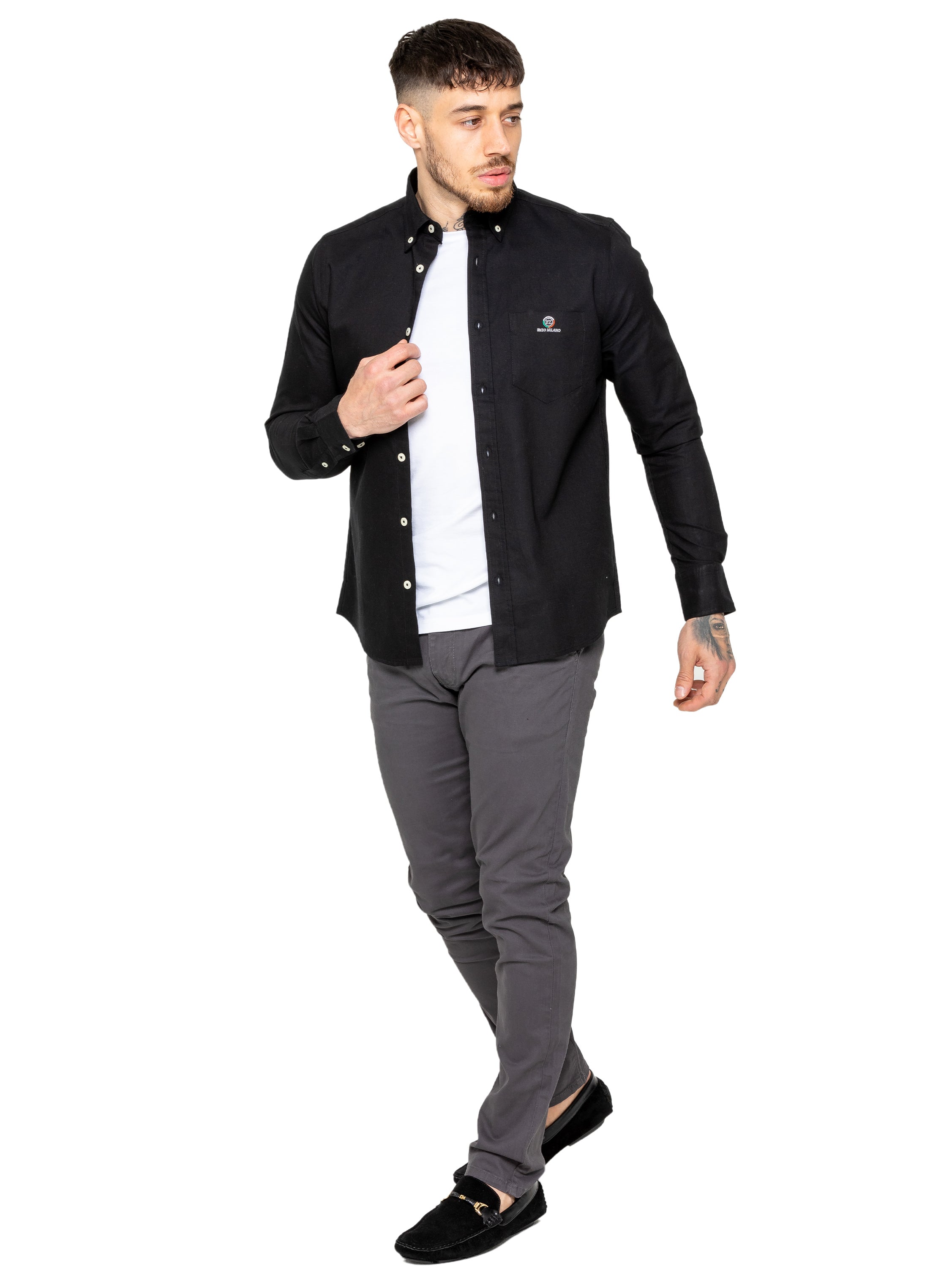 Enzo | Mens Regular Fit Oxford Shirt