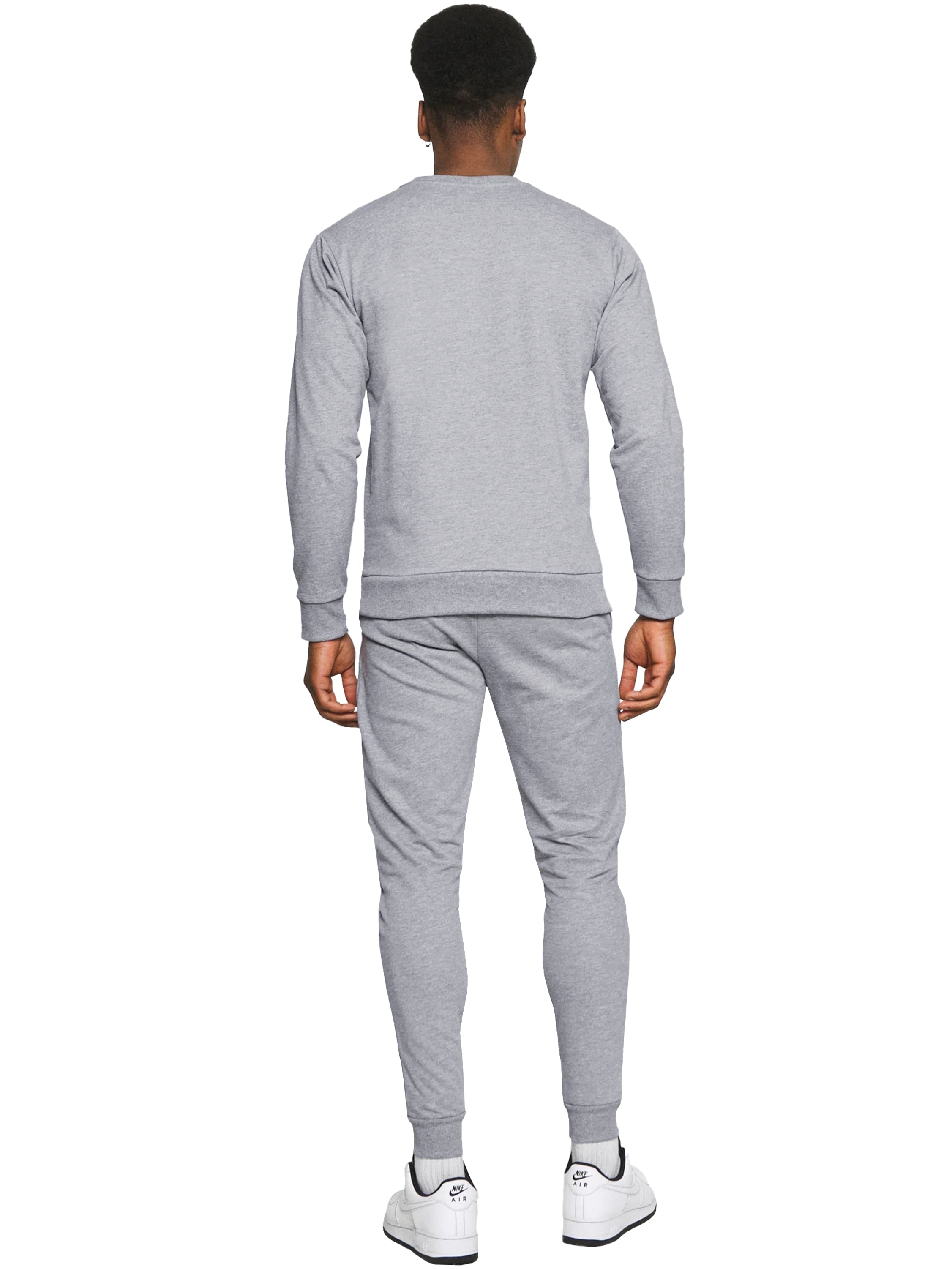 Kruze | Mens Crew Neck Sweatshirt Tracksuit Set