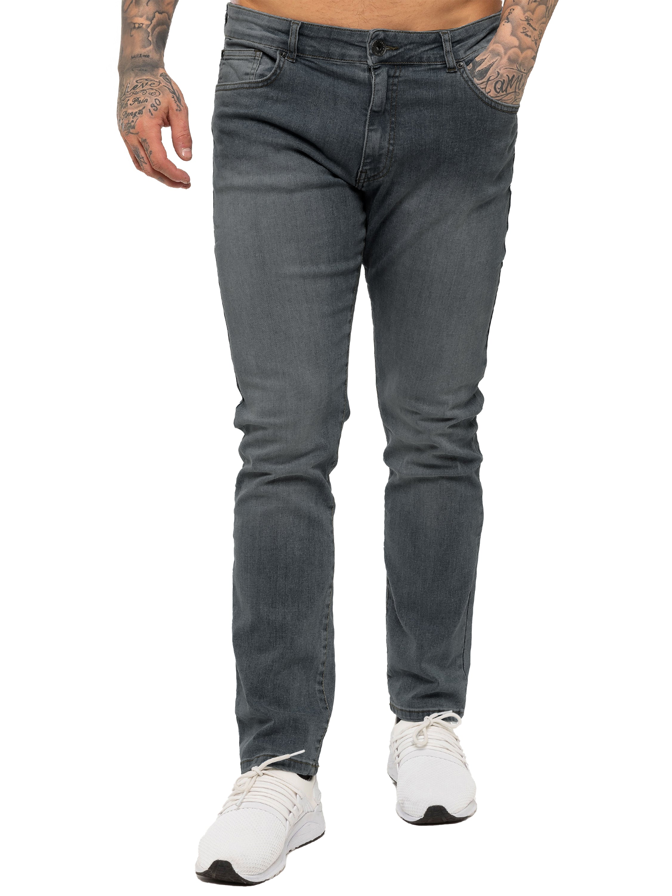Kruze | Mens Straight Leg Stretch Jeans