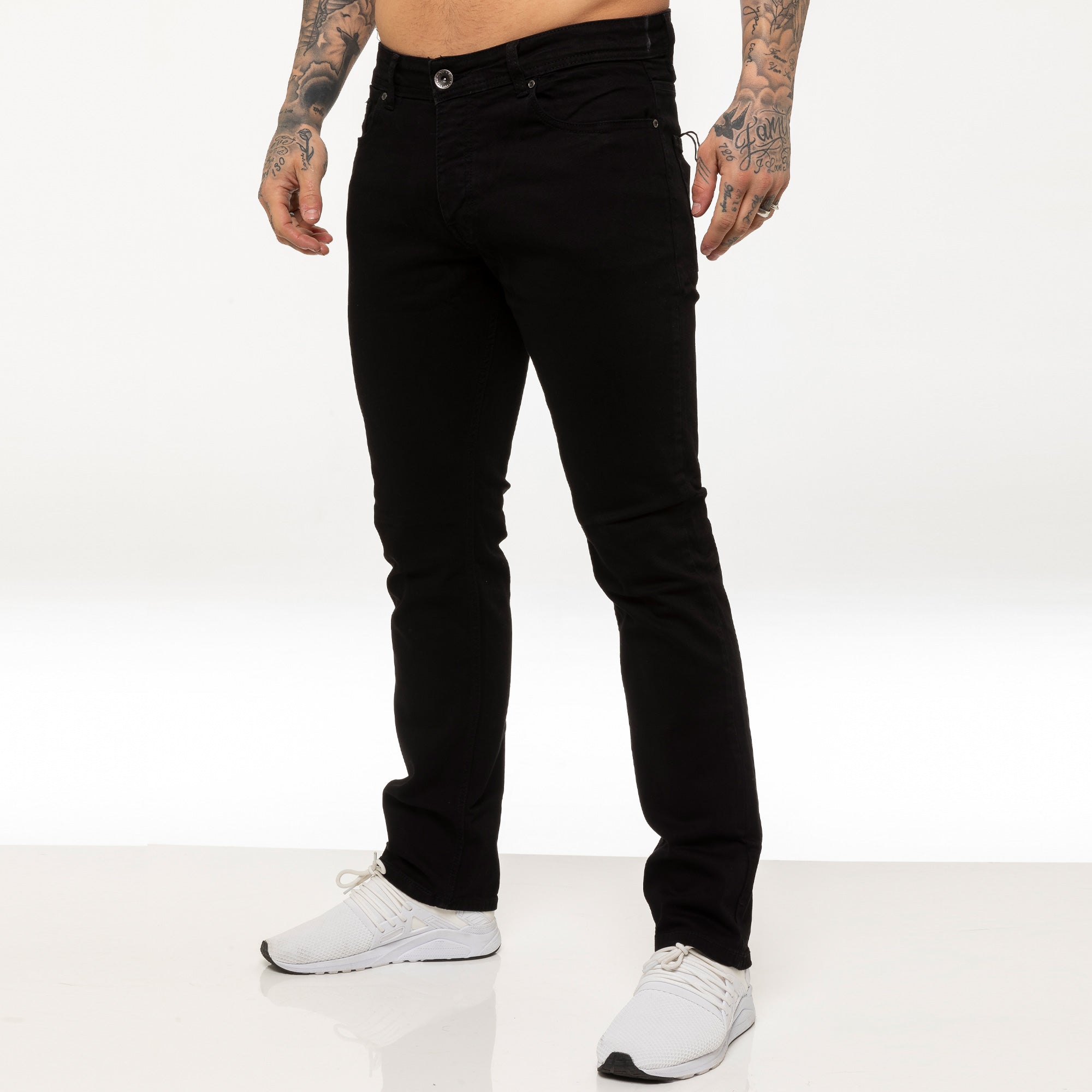 Mens Regular Fit Stretch Denim Jeans | Enzo Designer Menswear