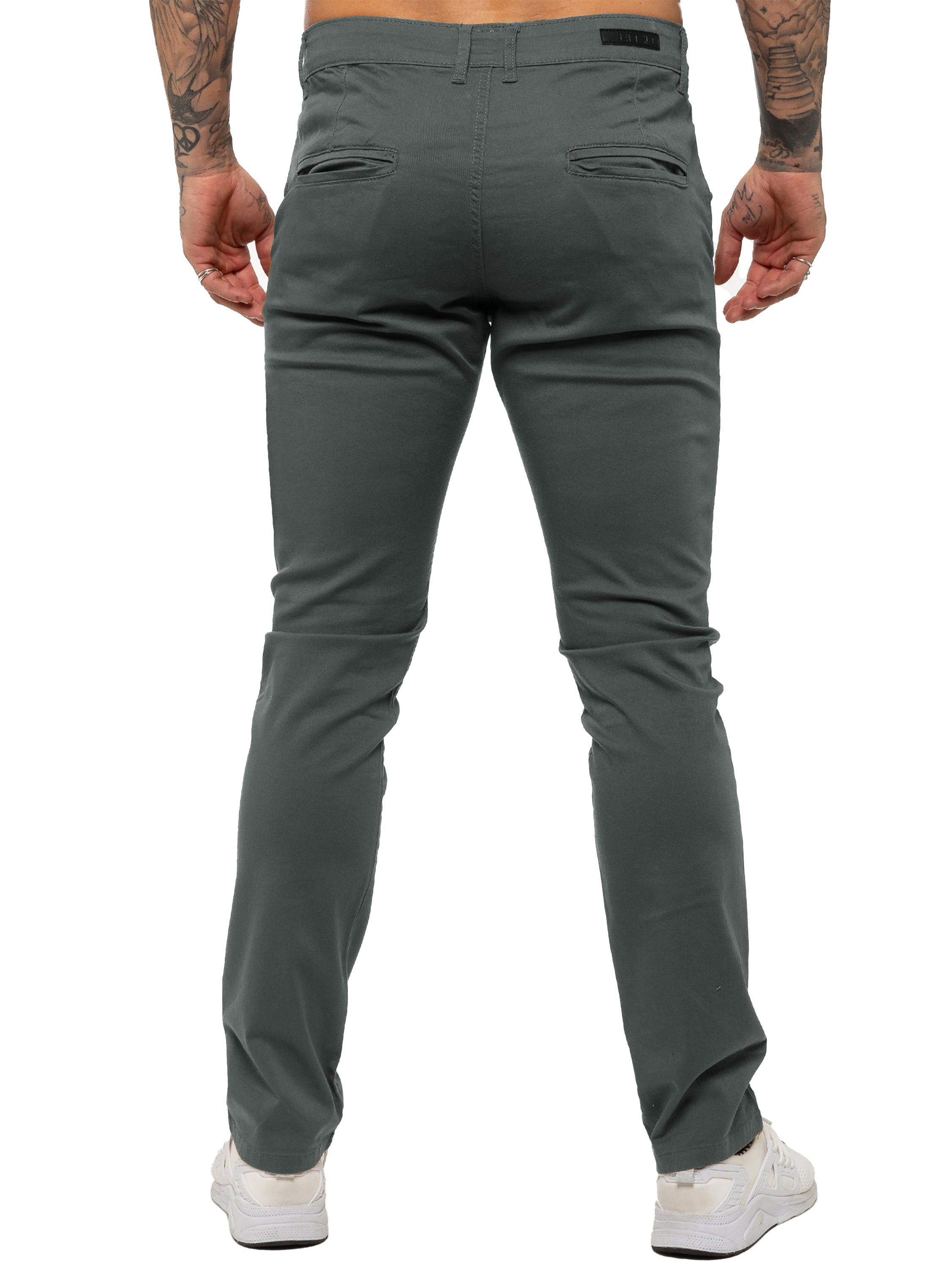 Enzo | Mens Slim Fit Stretch Chino Trousers