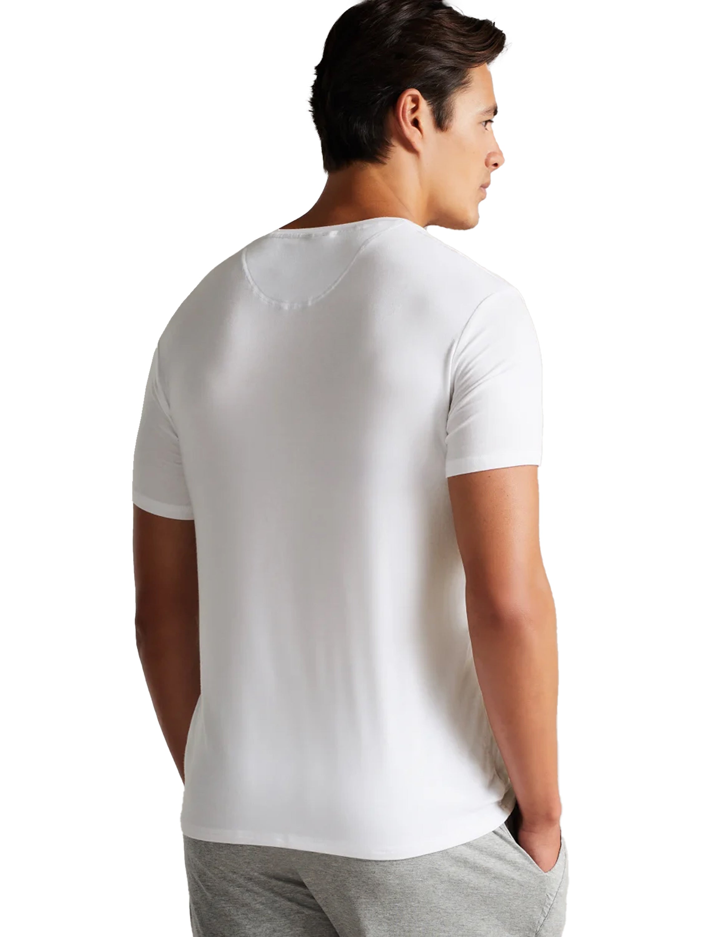Ted Baker | Mens Solid Modal T-Shirt - Peacock