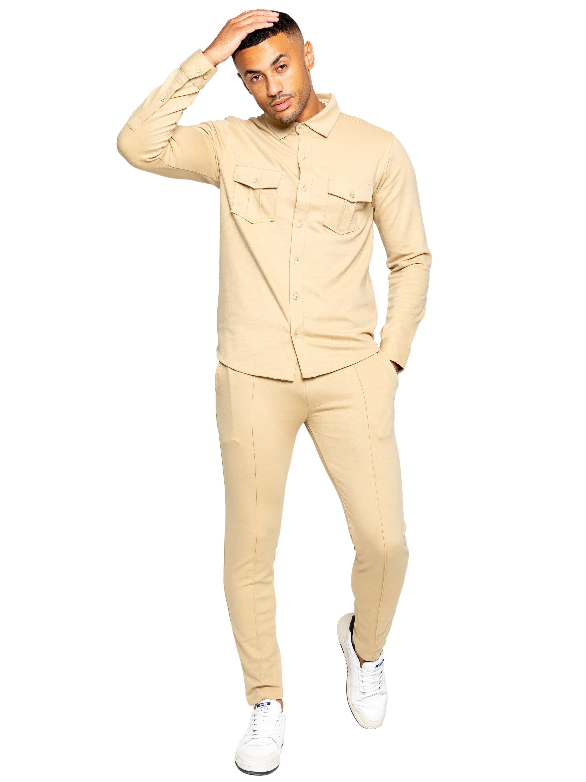 Enzo | Mens Smart Pleated Joggers