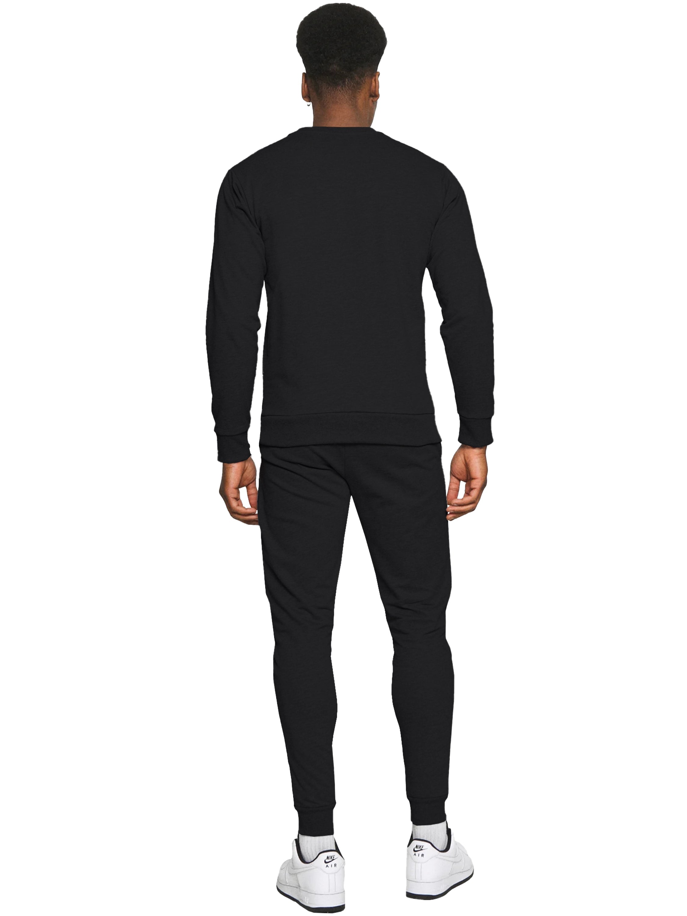 Kruze | Mens Crew Neck Sweatshirt Tracksuit Set
