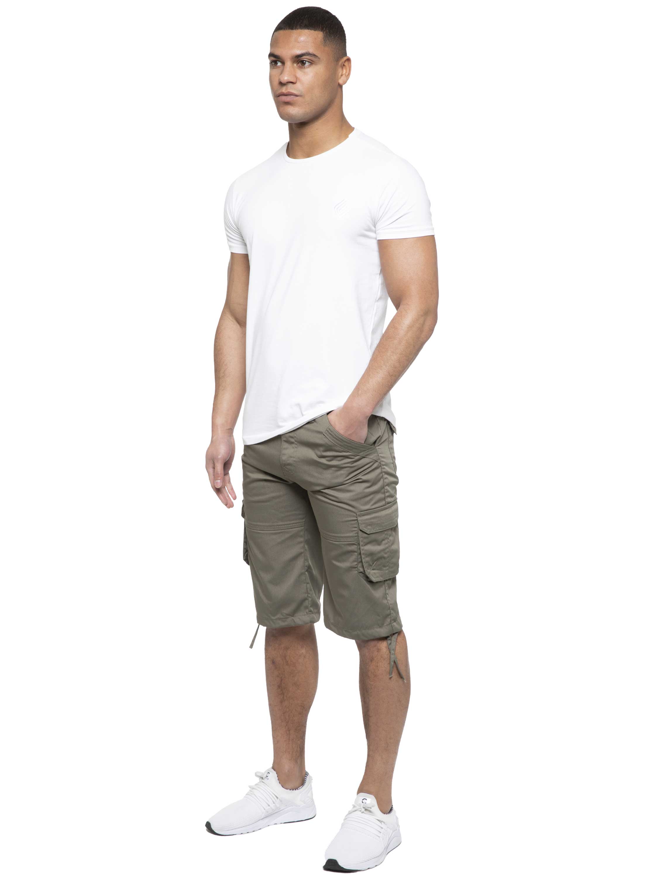 Enzo | Mens Cargo Combat Shorts