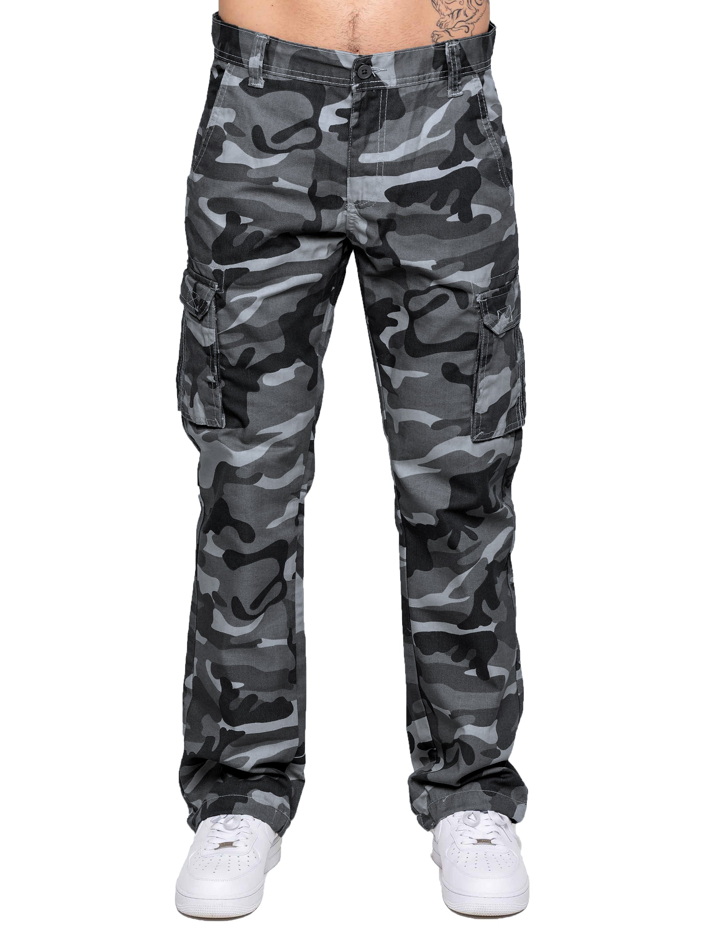 Kruze | Mens Cargo Camo Trousers