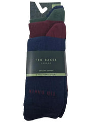 Ted Baker | Mens Three Pack Socks - Assorted