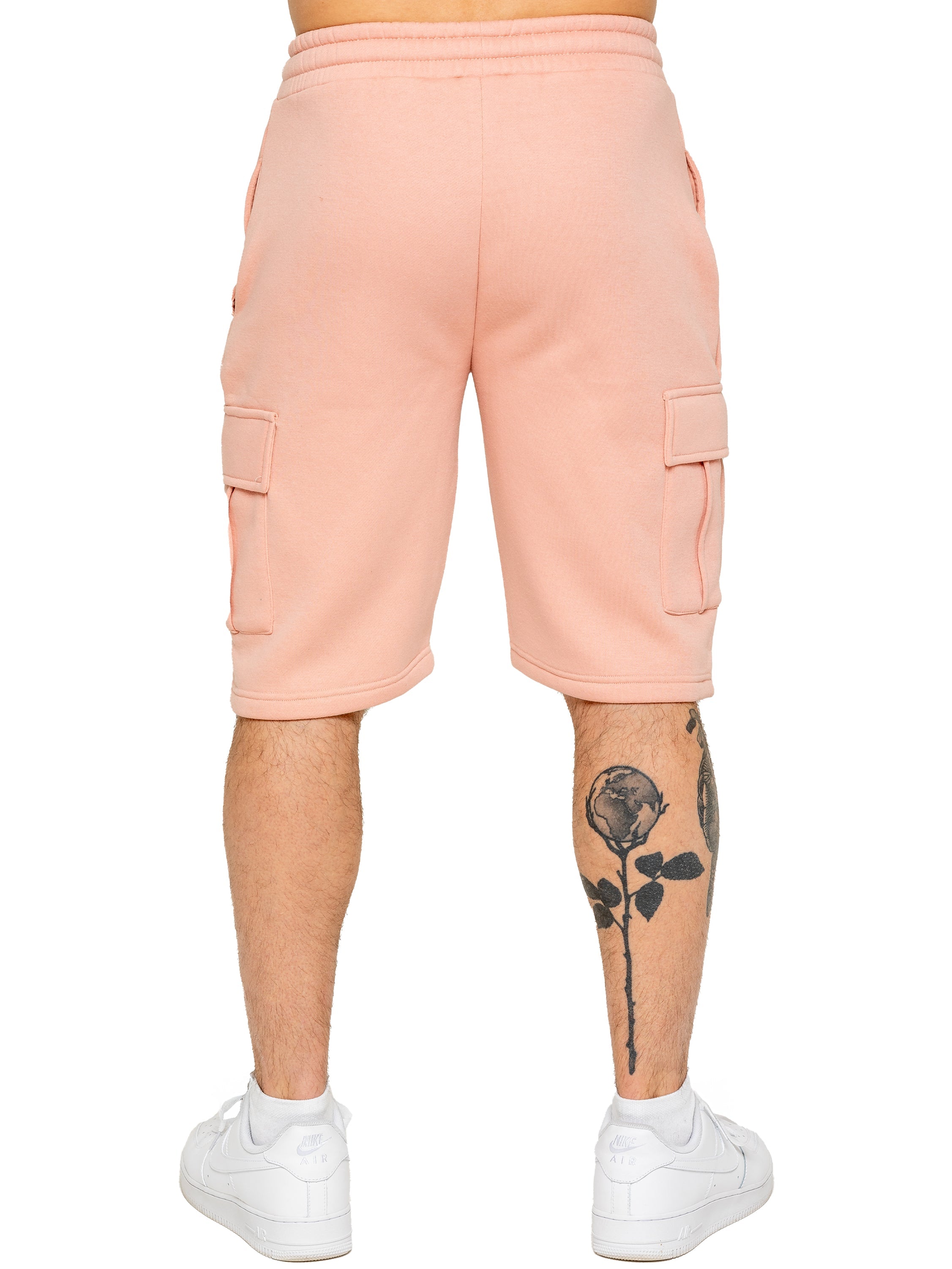Enzo | Mens Cargo Fleece Shorts