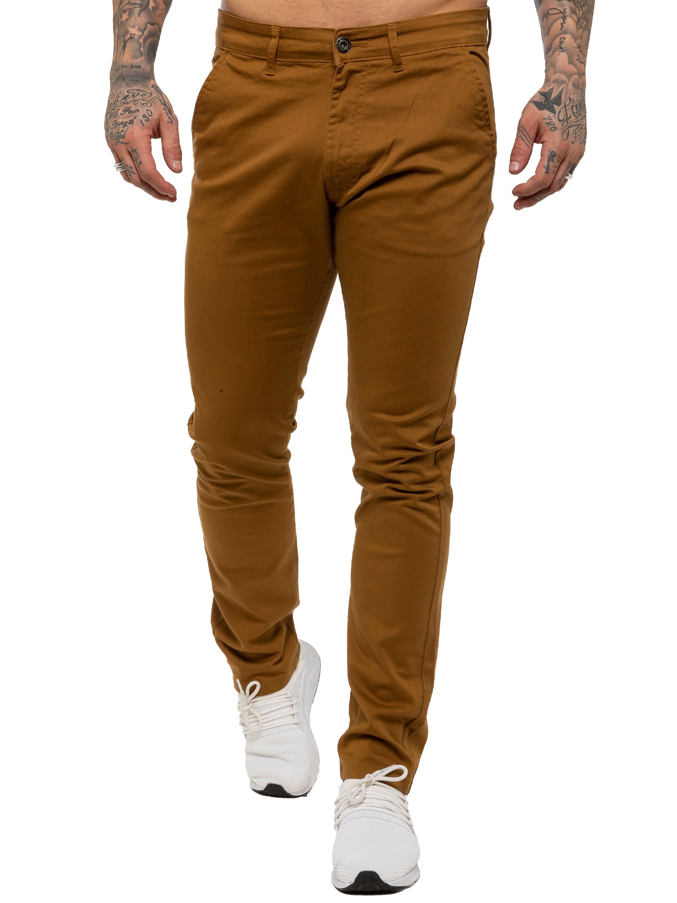 Enzo | Mens Slim Fit Stretch Chino Trousers