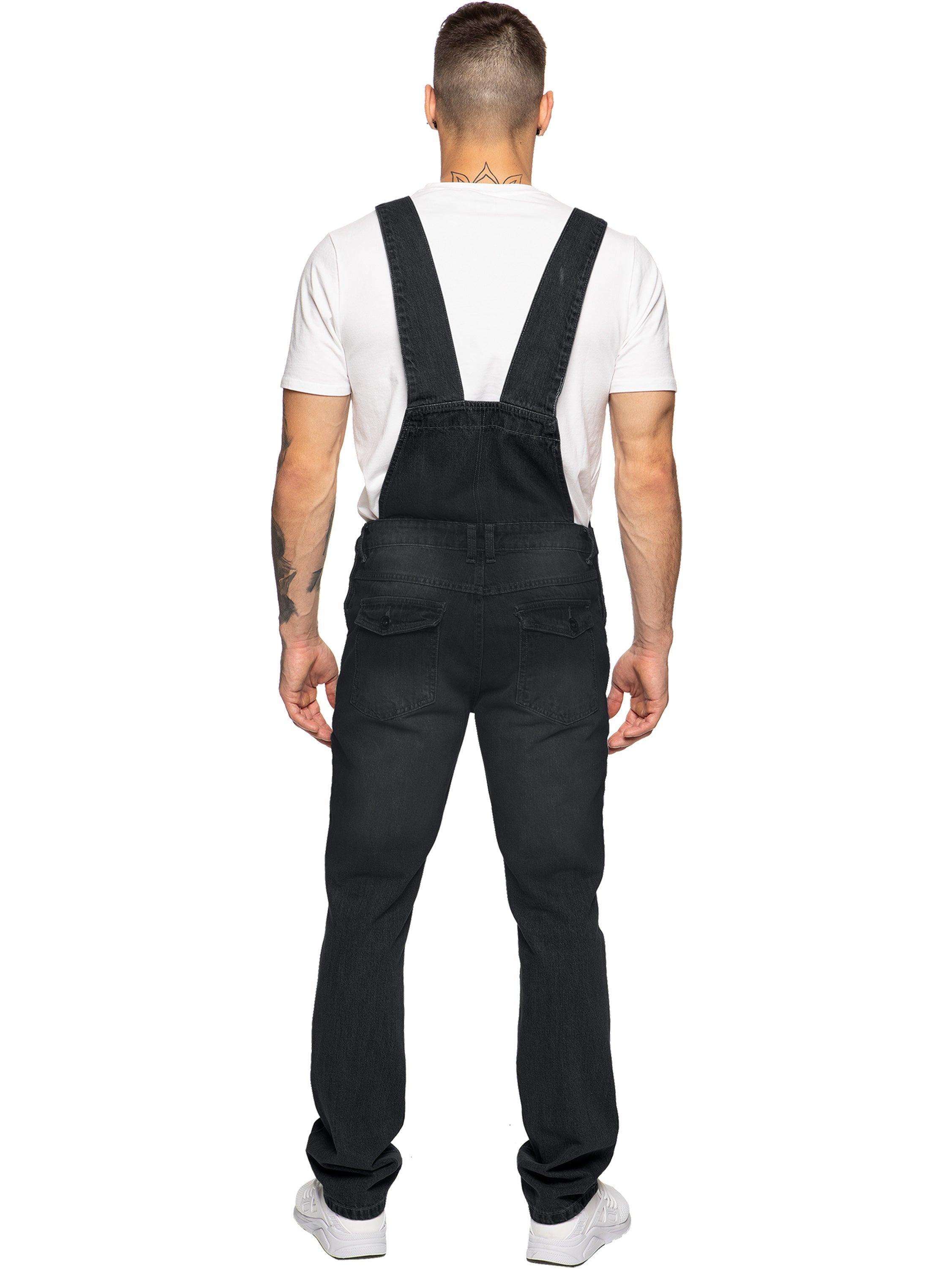 Mens Fashionable Denim Overall Dungarees  | Enzo Designer Menswear