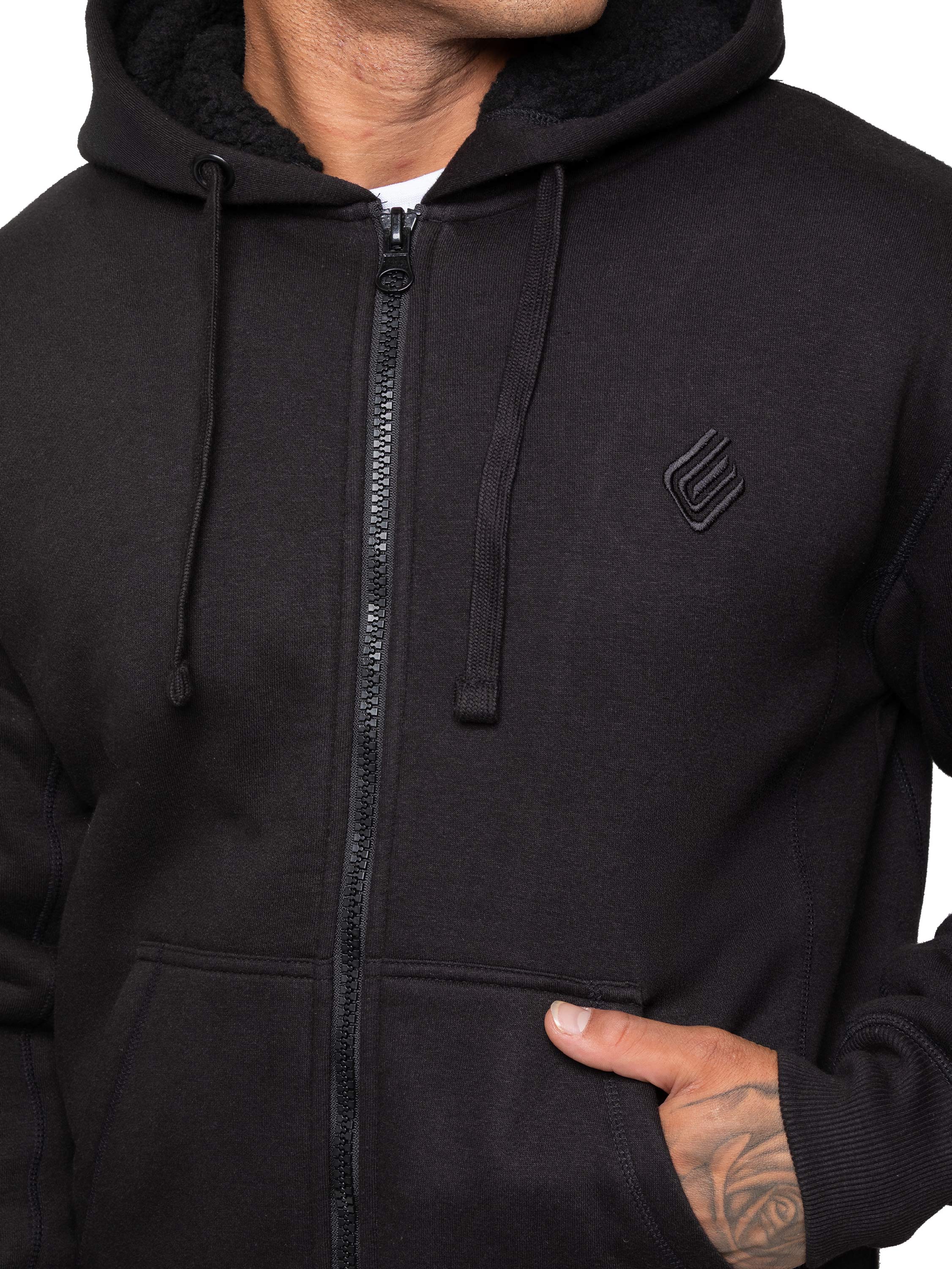 Enzo | Men's Borg Lined Hoodie