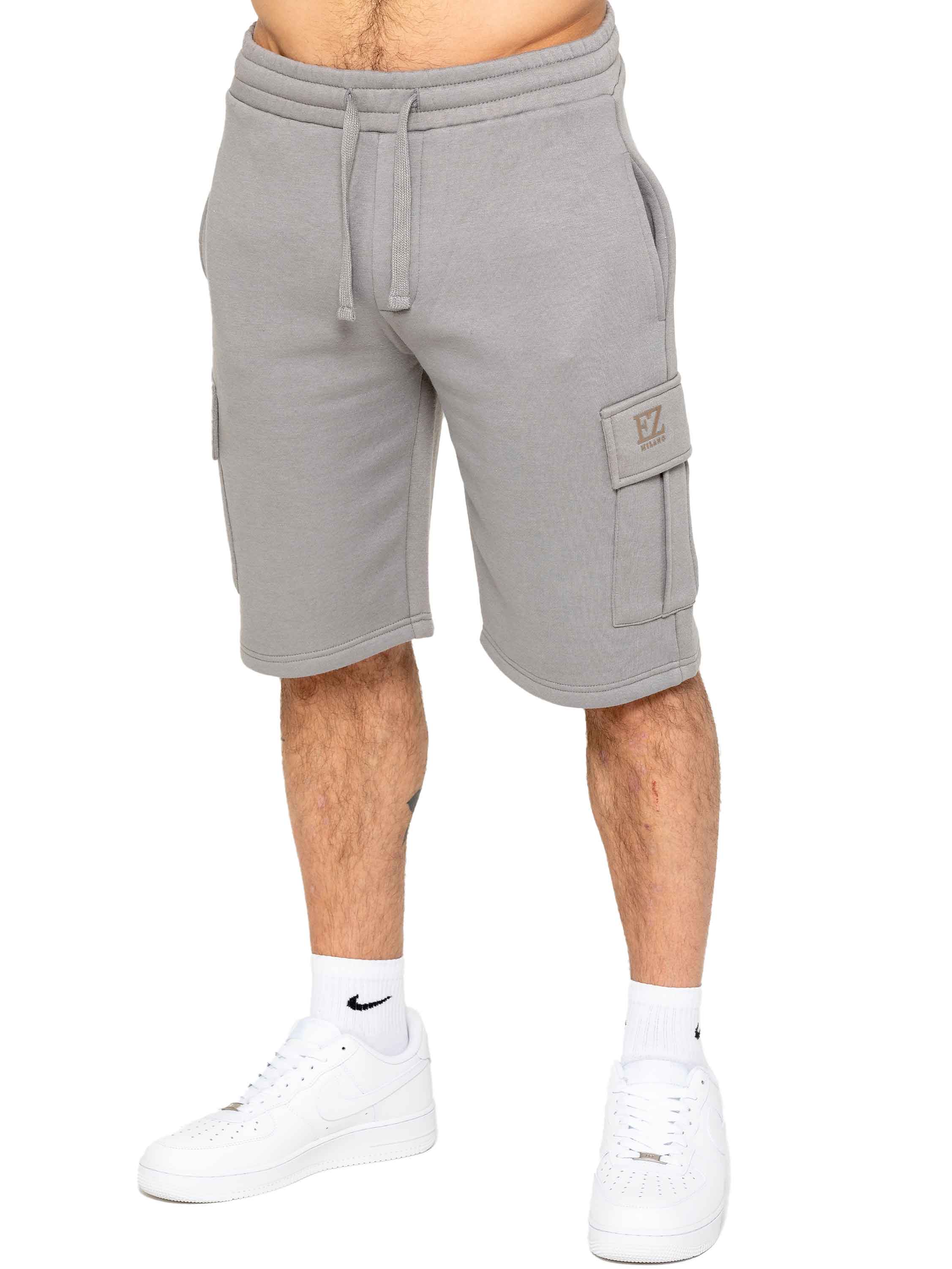 Enzo | Mens Cargo Fleece Shorts