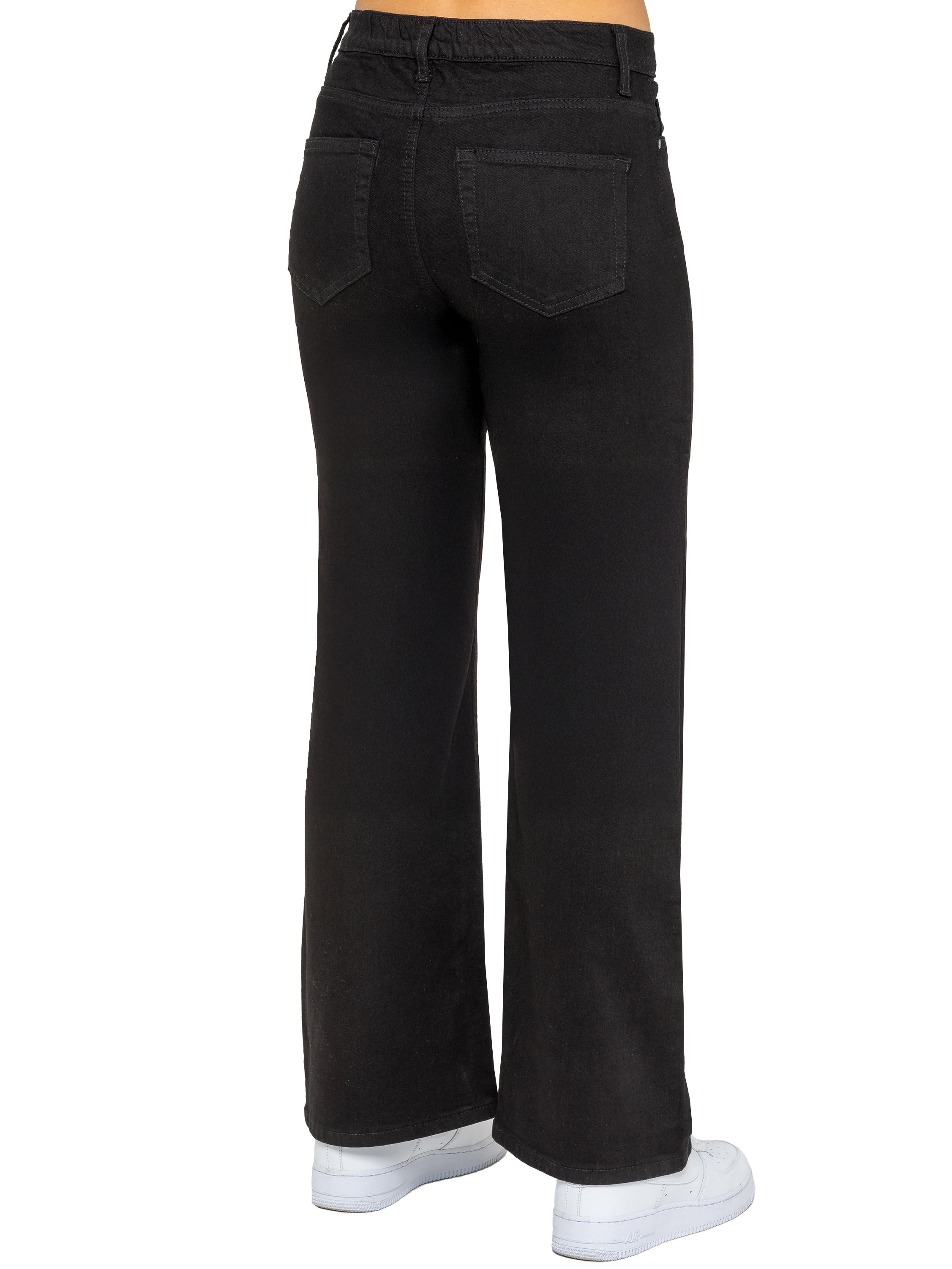 Enzo | Womens Wide Leg Jeans