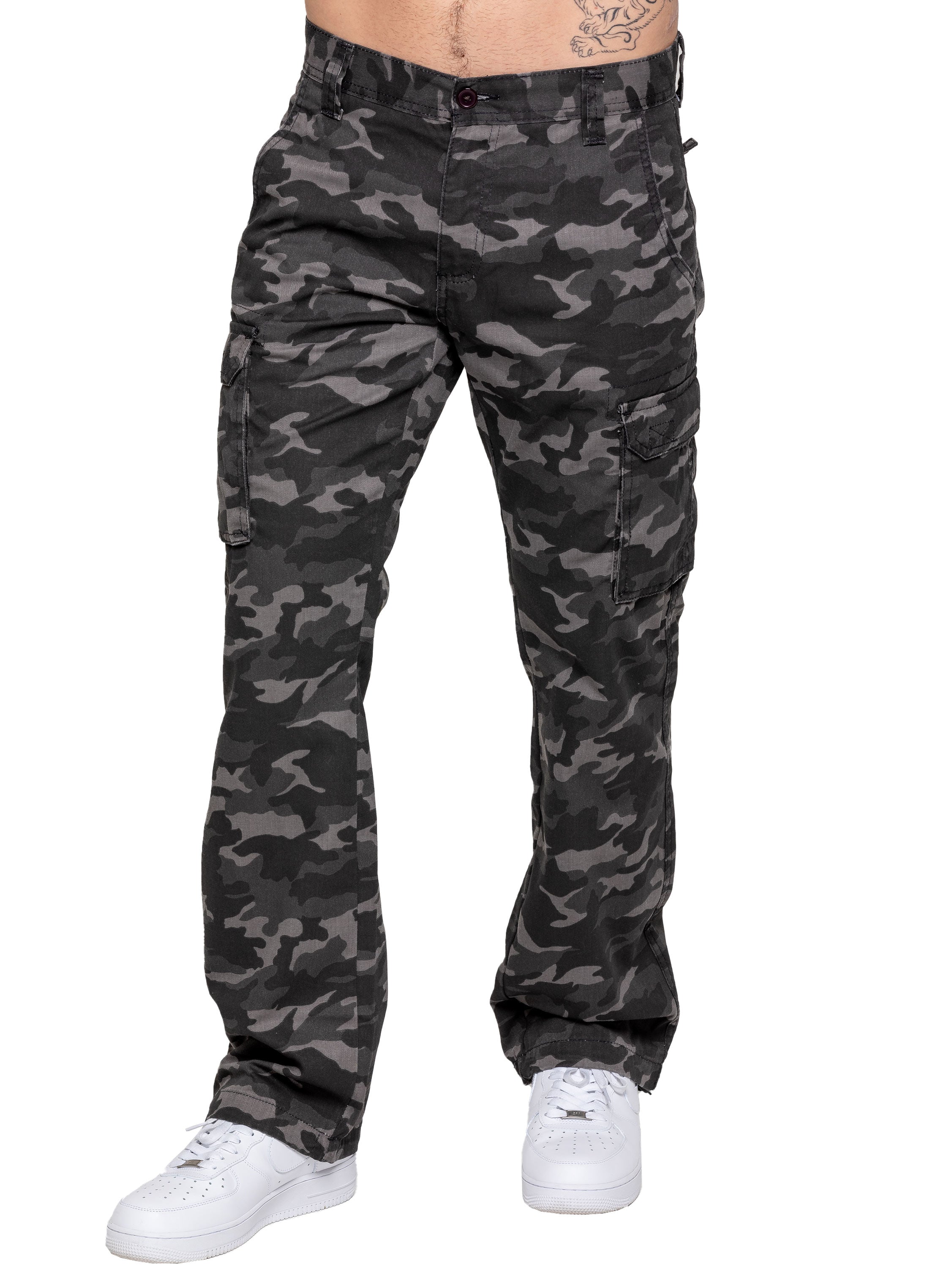Kruze | Mens Cargo Camo Trousers