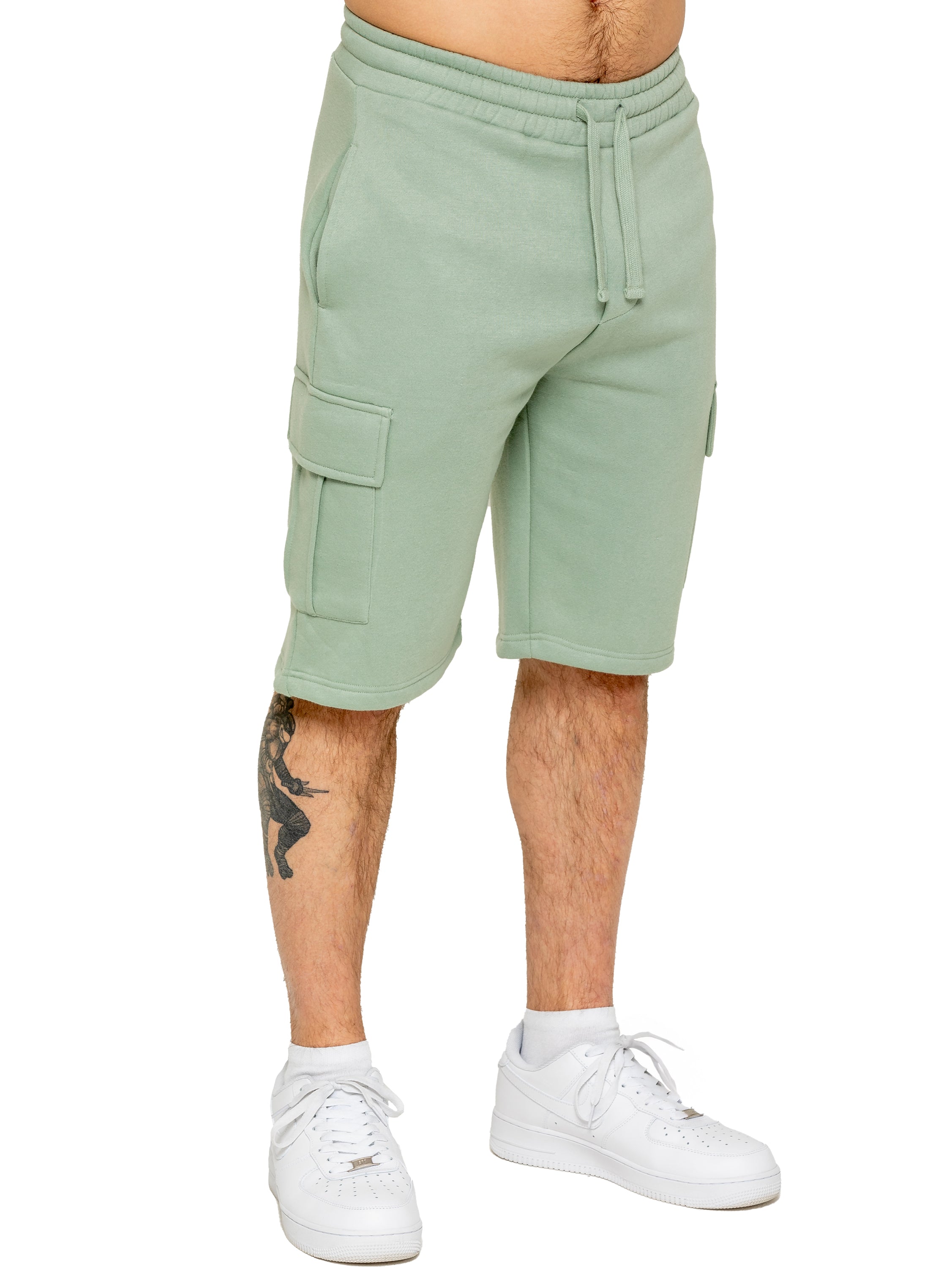 Enzo | Mens Cargo Fleece Shorts