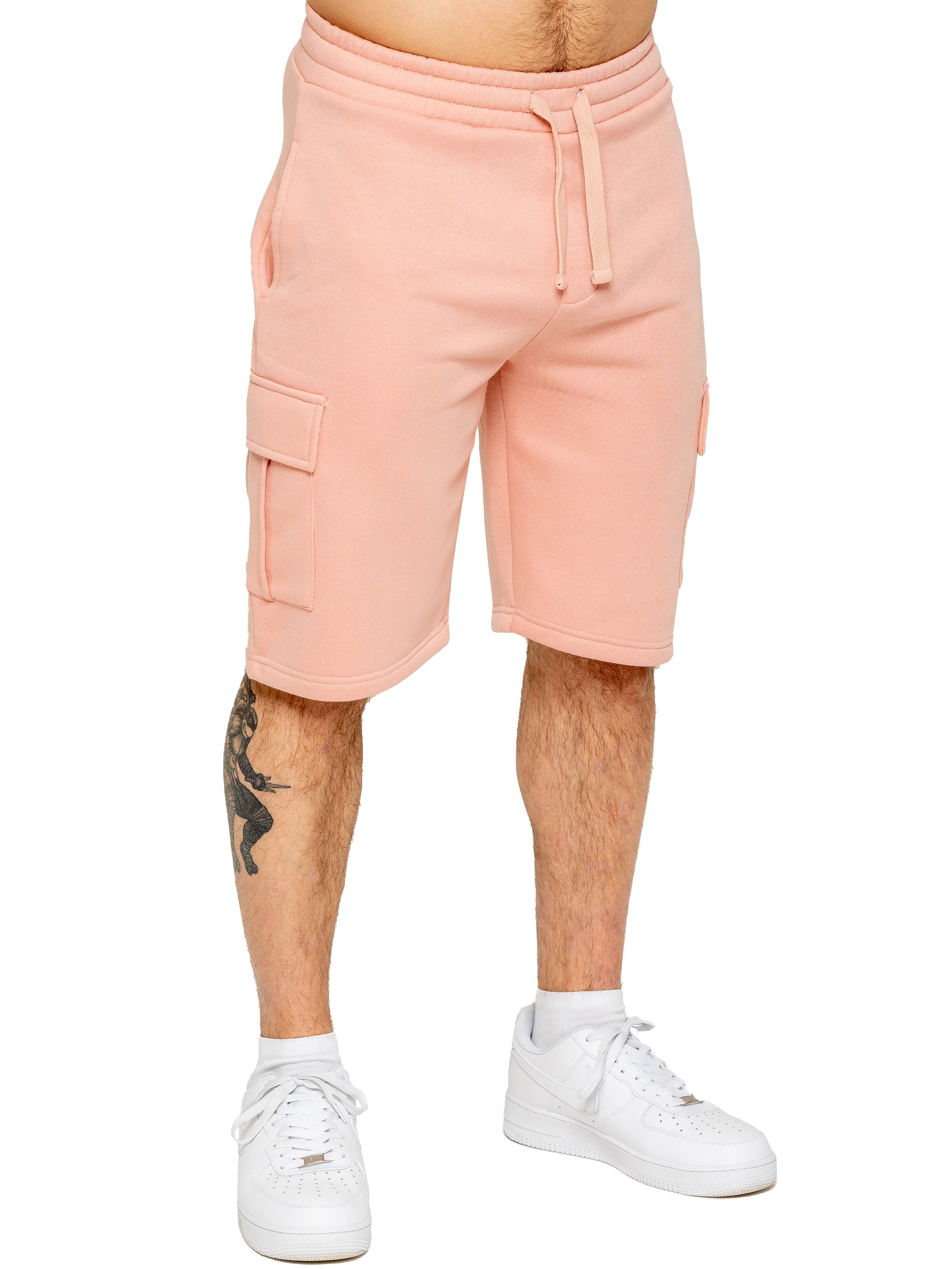 Enzo | Mens Cargo Fleece Shorts
