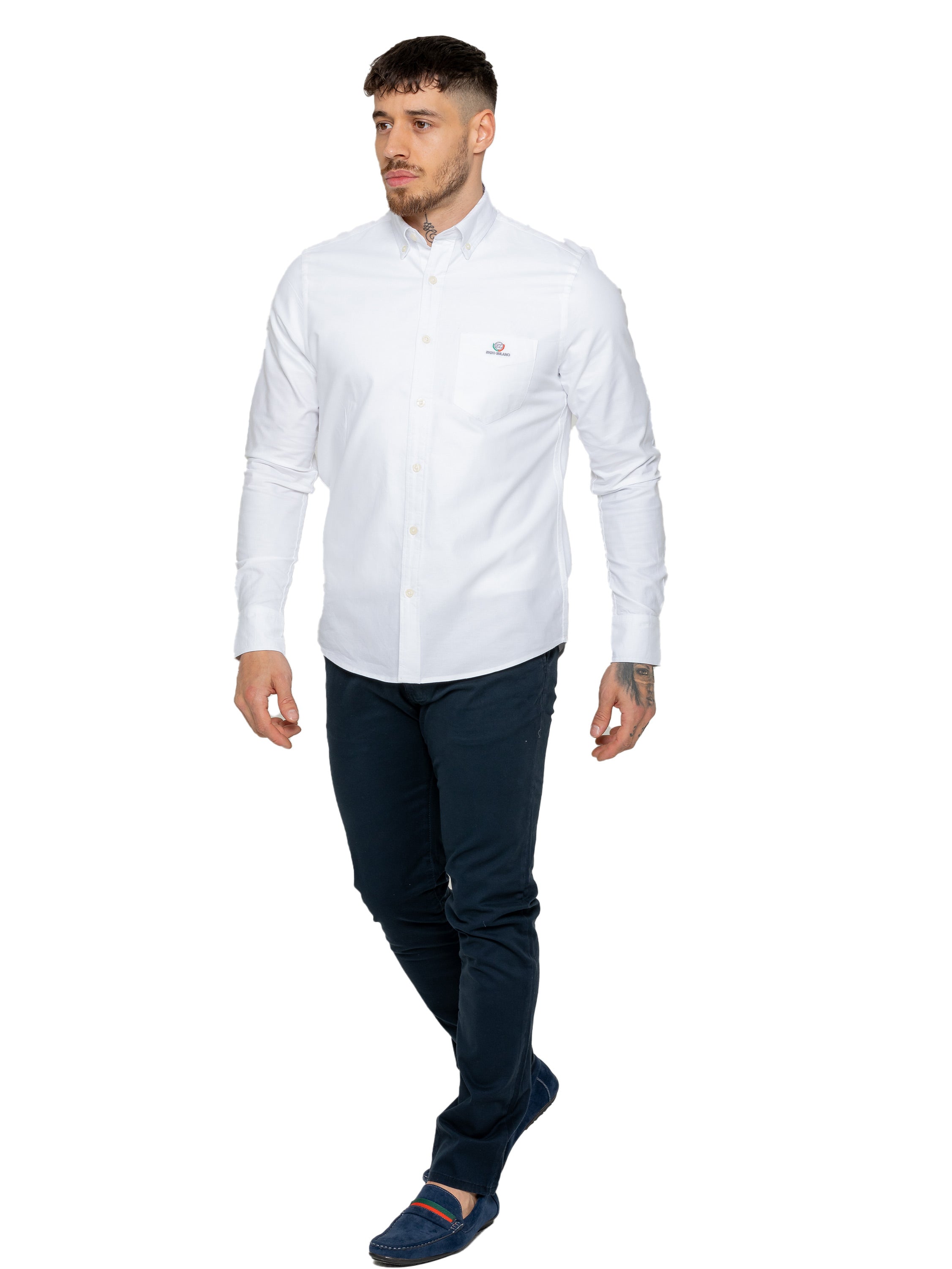 Enzo | Mens Regular Fit Oxford Shirt