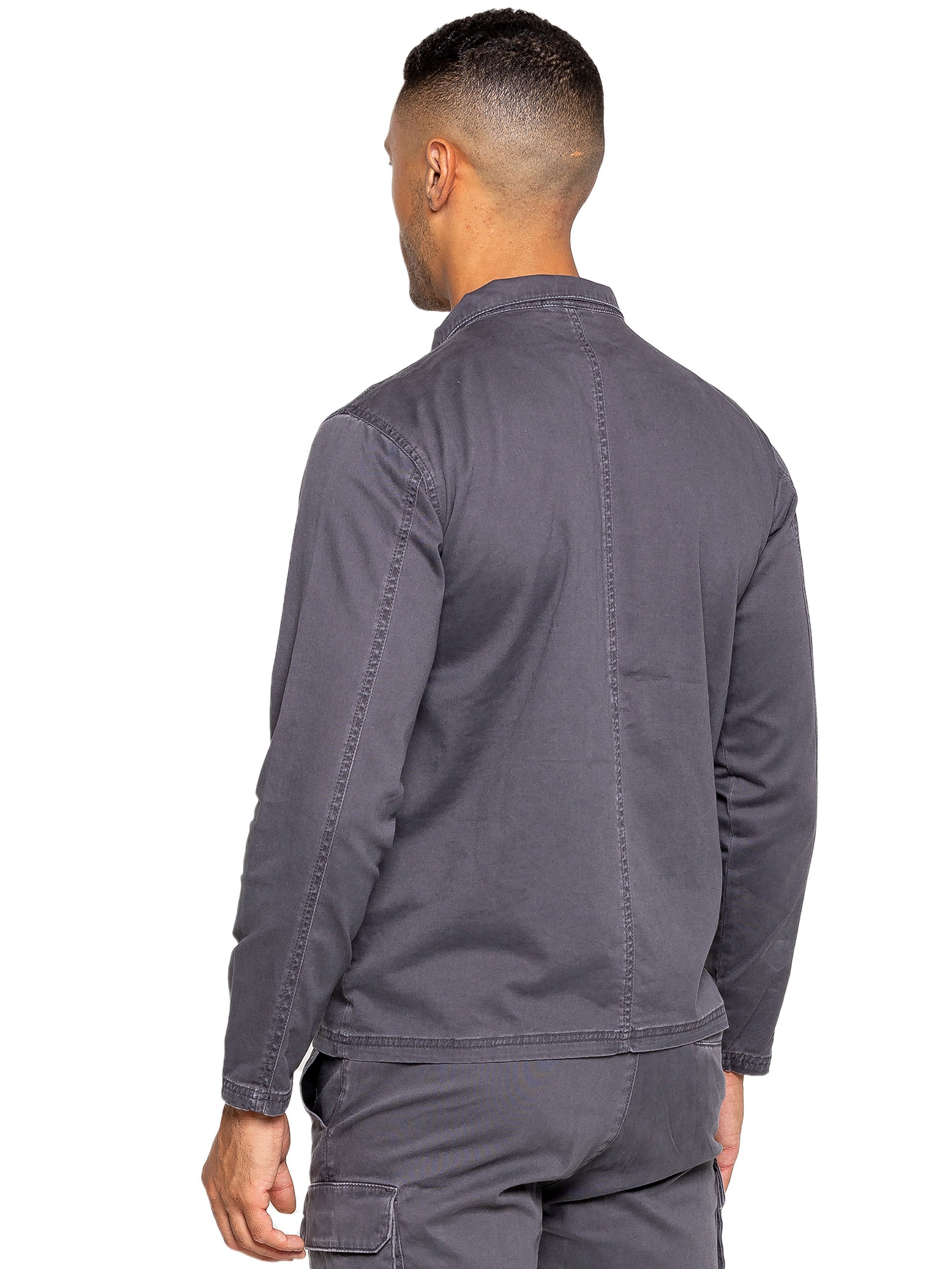 Enzo | Mens Cargo Overshirt Jacket