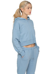 Enzo | Womens Cropped Zipped Hoodie