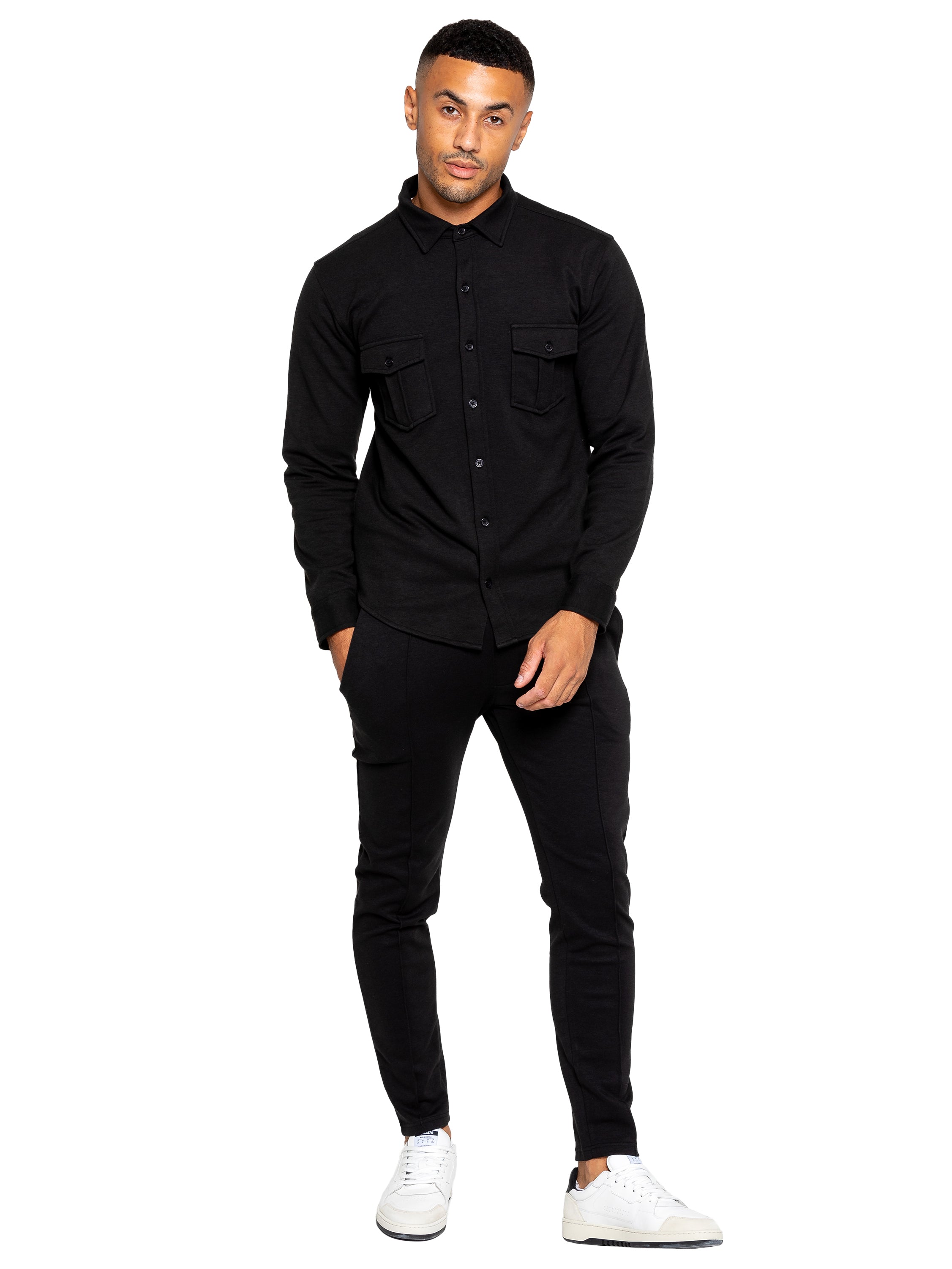 Enzo | Mens Smart Pleated Joggers