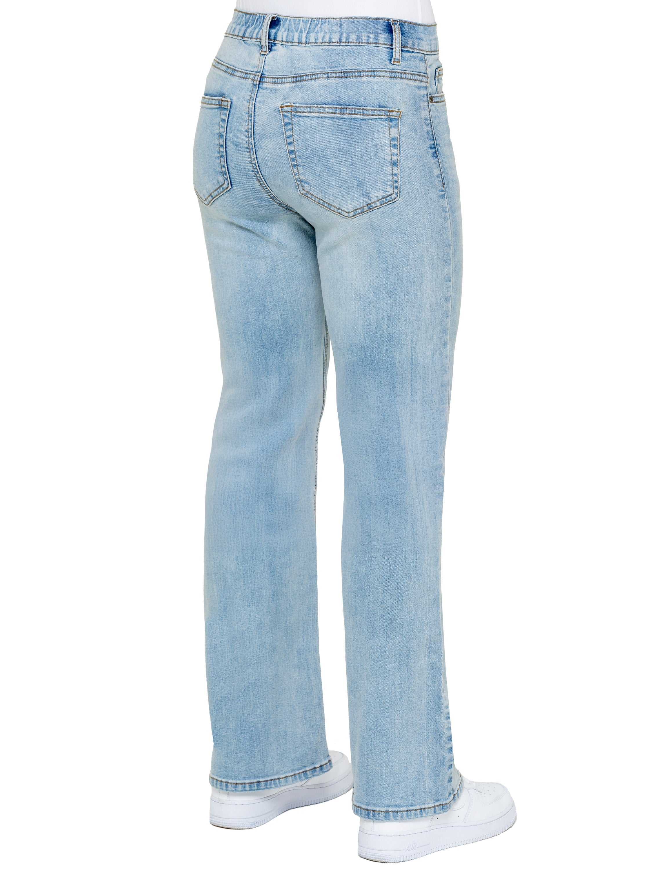 Enzo | Womens Wide Leg Jeans