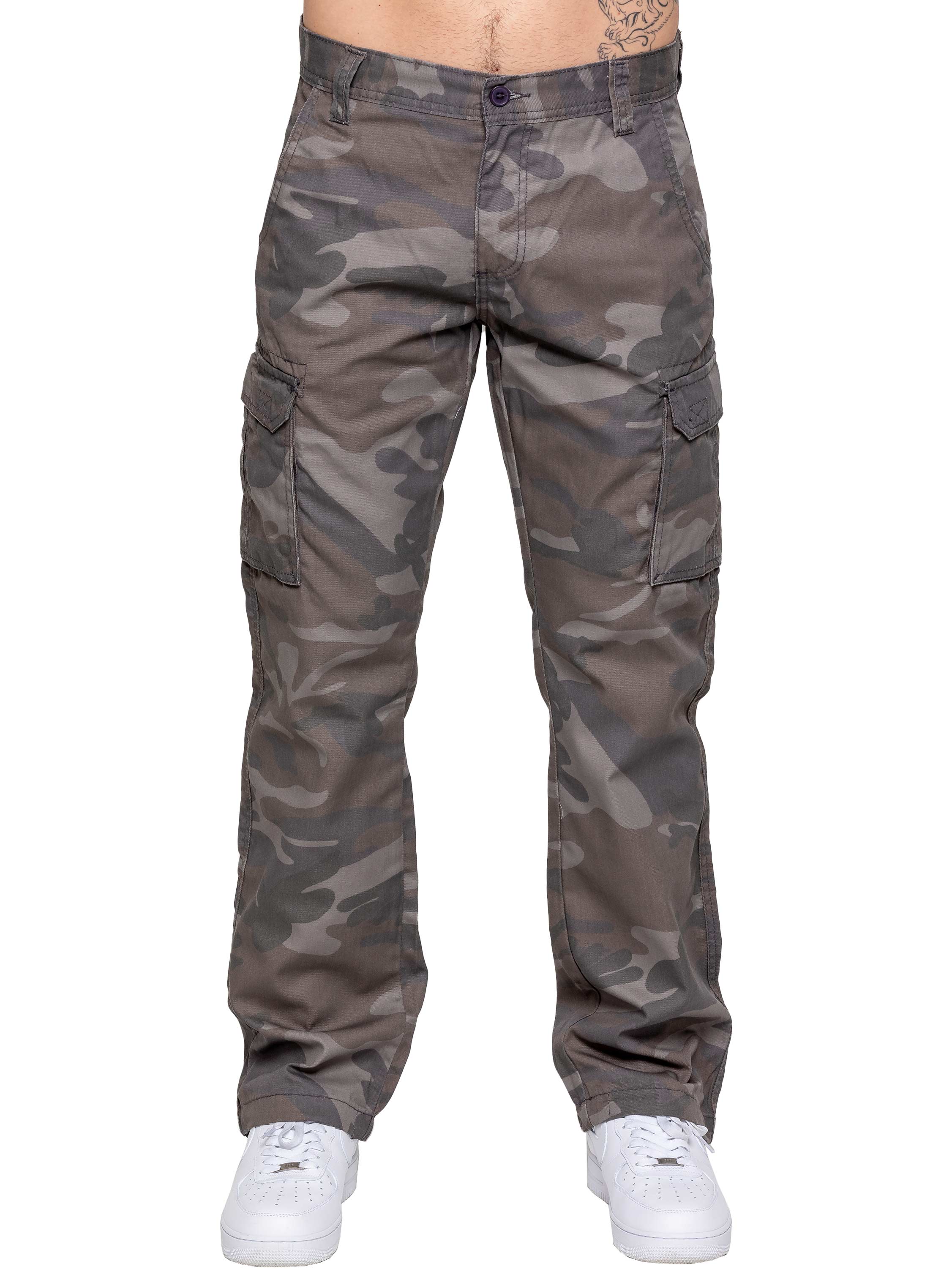 Kruze | Mens Cargo Camo Trousers